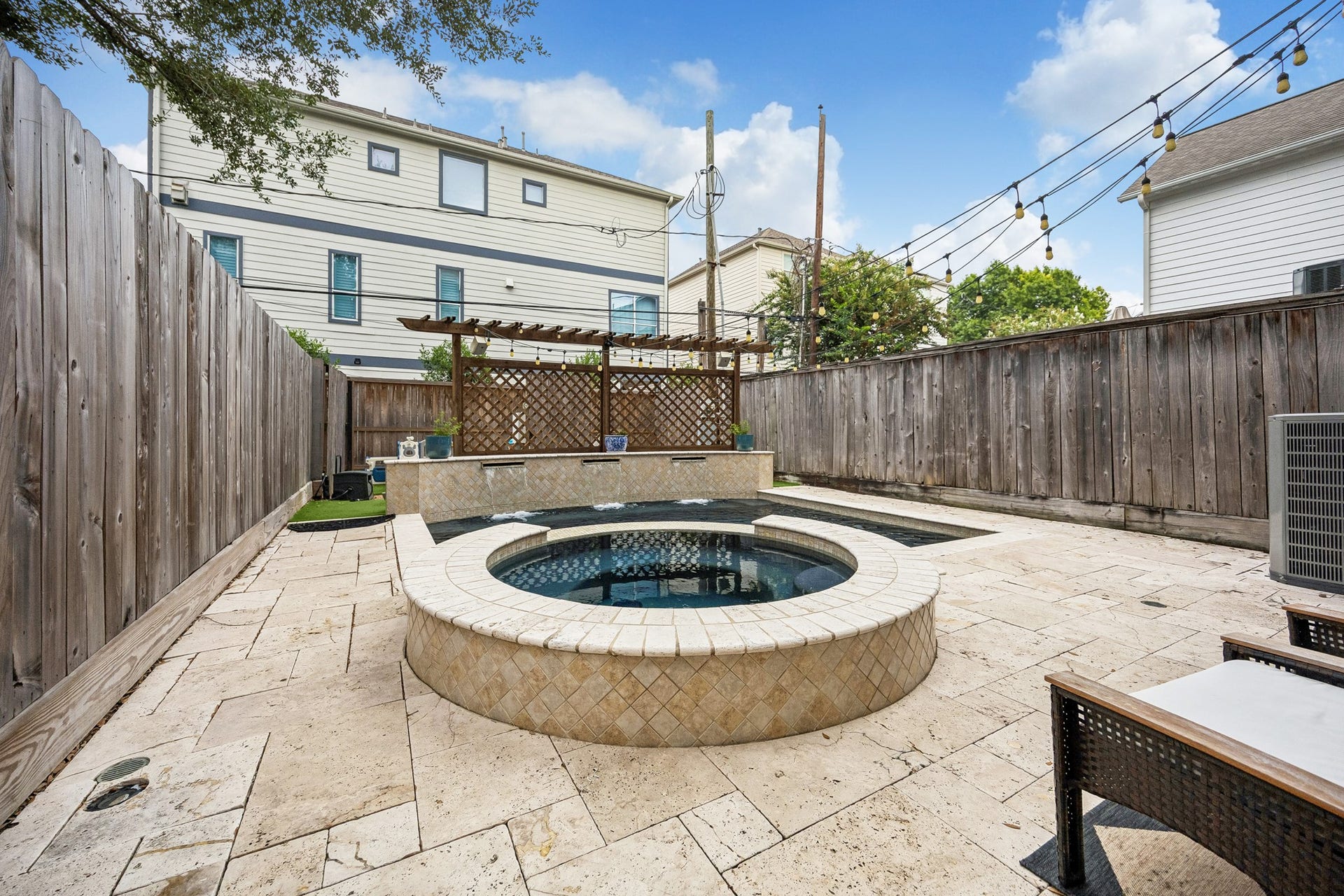 4414 Floyd Street, Houston, TX 77007 Pool with a hot tub - will be usable year round in Houston!