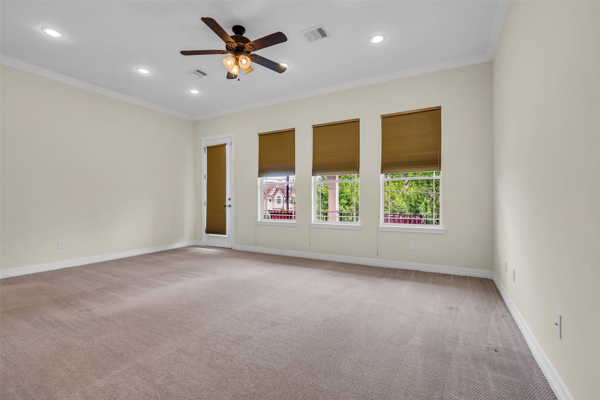 1423 Colorado Street, Houston, TX 77007 The second floor features the primary bedroom, facing the front of the home with windows that bring in plenty of natural light, creating a bright and comfortable retreat.