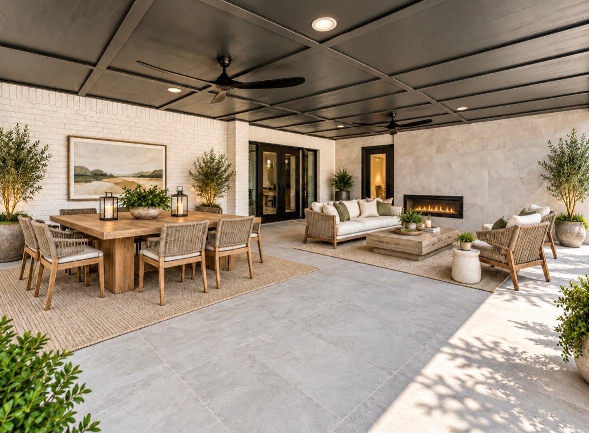 2304 Eagles Way, Pearland, TX 77581 Rendering of staged patio