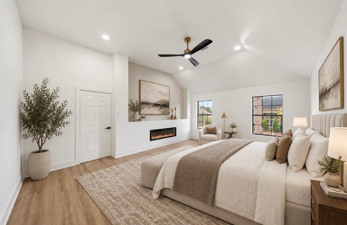 2304 Eagles Way, Pearland, TX 77581 Virtually staged primary bedroom