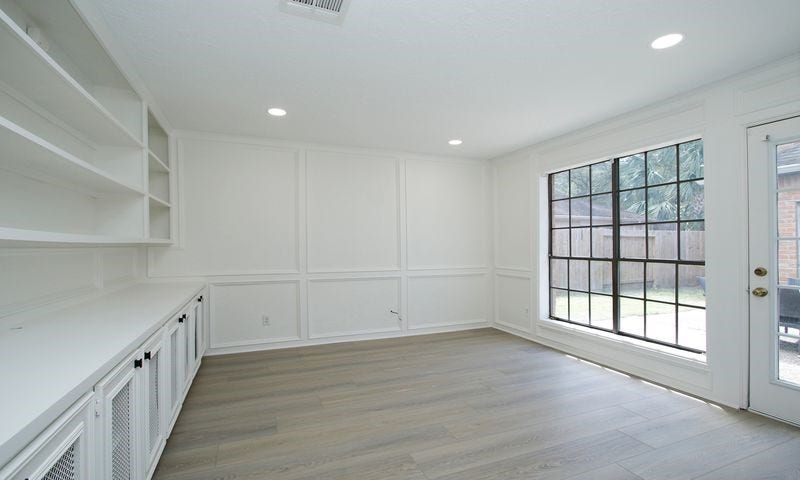 8006 Albin Lane, Houston, TX 77071 large study with built in desk file cabinets and lots of storage