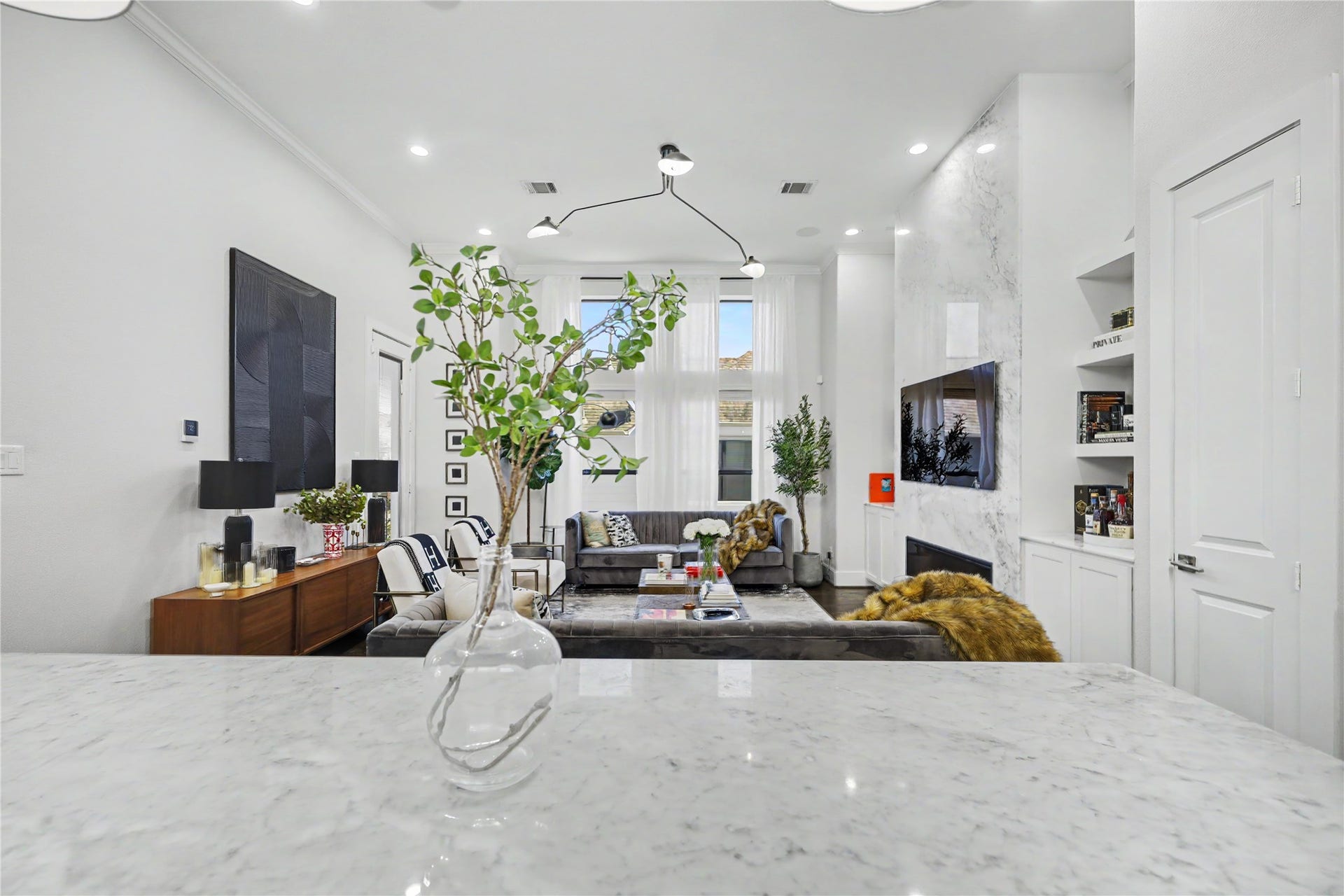 All designer lighting throughout this home.