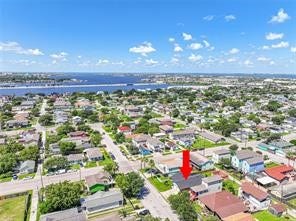 5420 Avenue O, Galveston, TX 77551 Aerial view towards the W; Offatts Bayou and 61st Street can be seen here