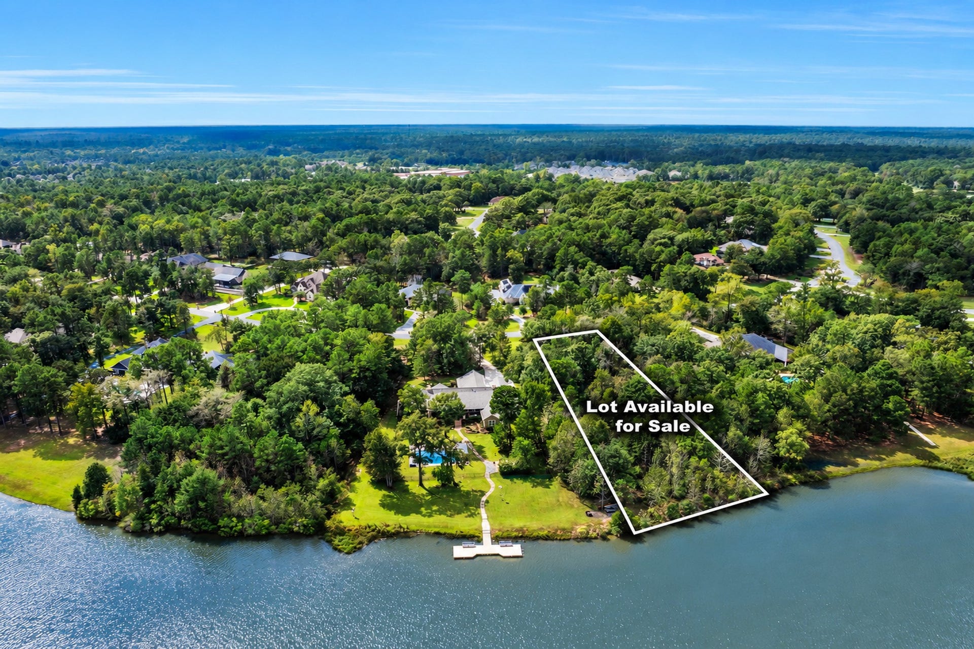 236 Lakeside Hills Drive, Montgomery, TX 77316 The stunning home next door is for sale. The home buyer of 240 Lakeside Hills will receive first right of refusal for this 1.25+ acre lot.