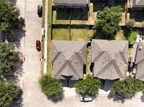 14420 Birch Knoll Lane, Houston, TX 77047 Ariel view. Corner unit. Plenty of parking available