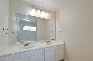 Primary bath - photo does not reflect update vanity