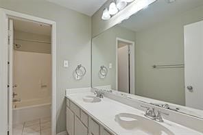 double sink in secondary bath room