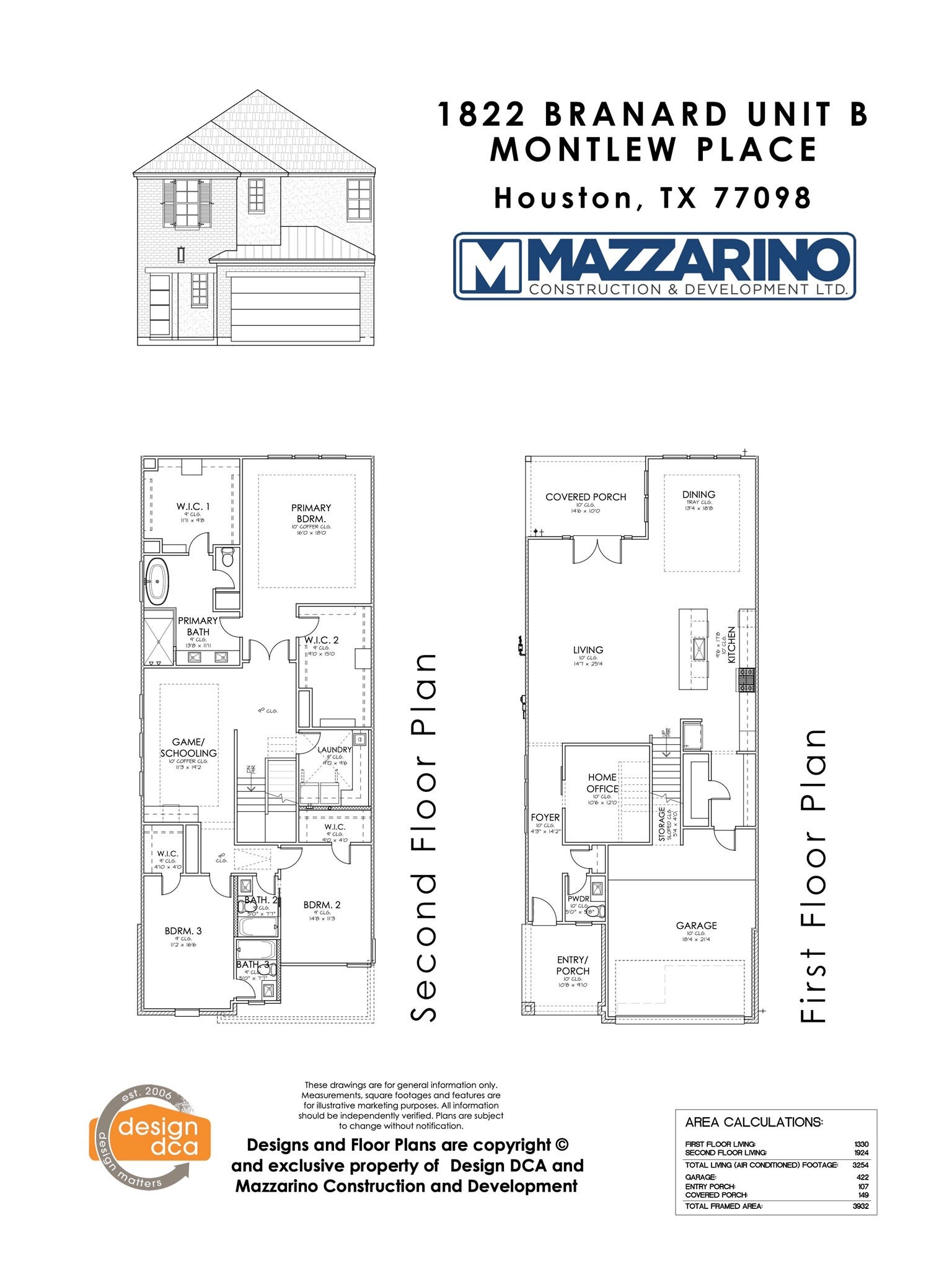 Please be aware that these plans are the property of the architect/builder designer that designed them not DUX Realty, Mazzarino Construction or 1822 BRANARD LLC. Please be aware that these plans are the property of the architect and are protected from reproduction and sharing under copyright law. These drawing are for general information only. Measurements, square footages and features are for illustrative marketing purposes. All information should be independently verified.
