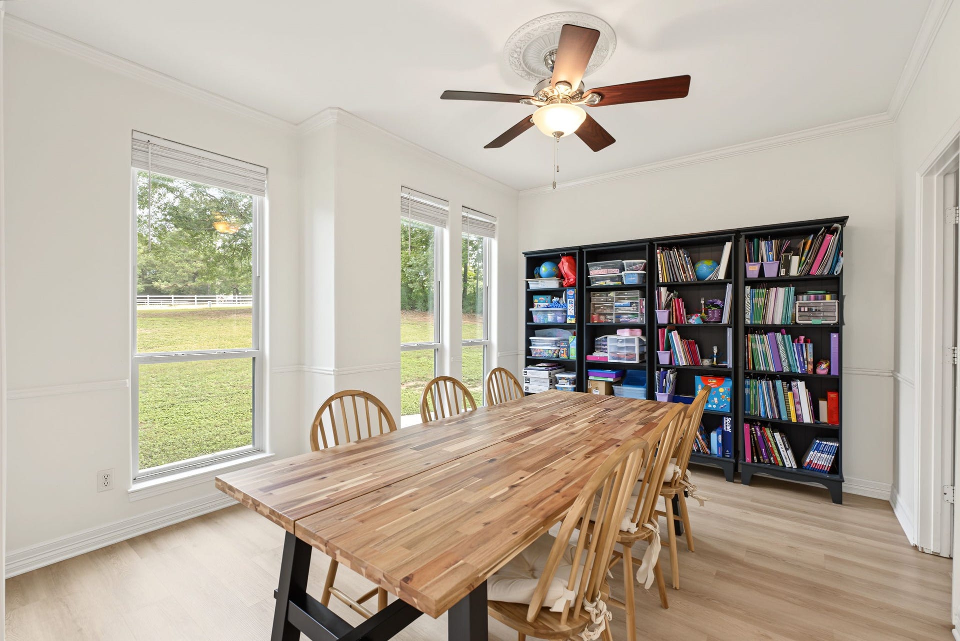 421 Trace Way Drive, Montgomery, TX 77316 Overlooking the front yard, this space can accommodate a large table for those big gatherings.