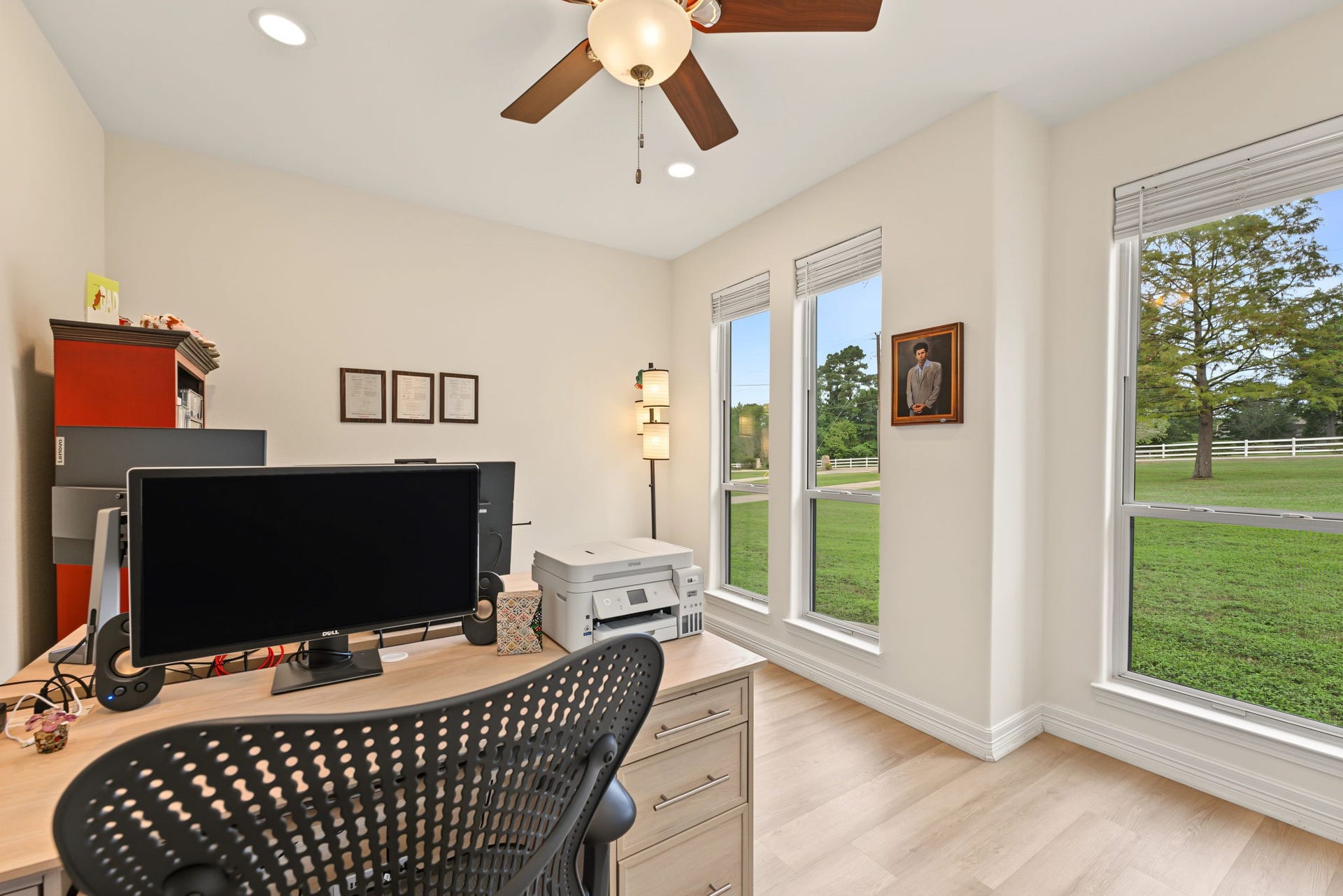 421 Trace Way Drive, Montgomery, TX 77316 Overlooking the front yard with ample windows for natural light.