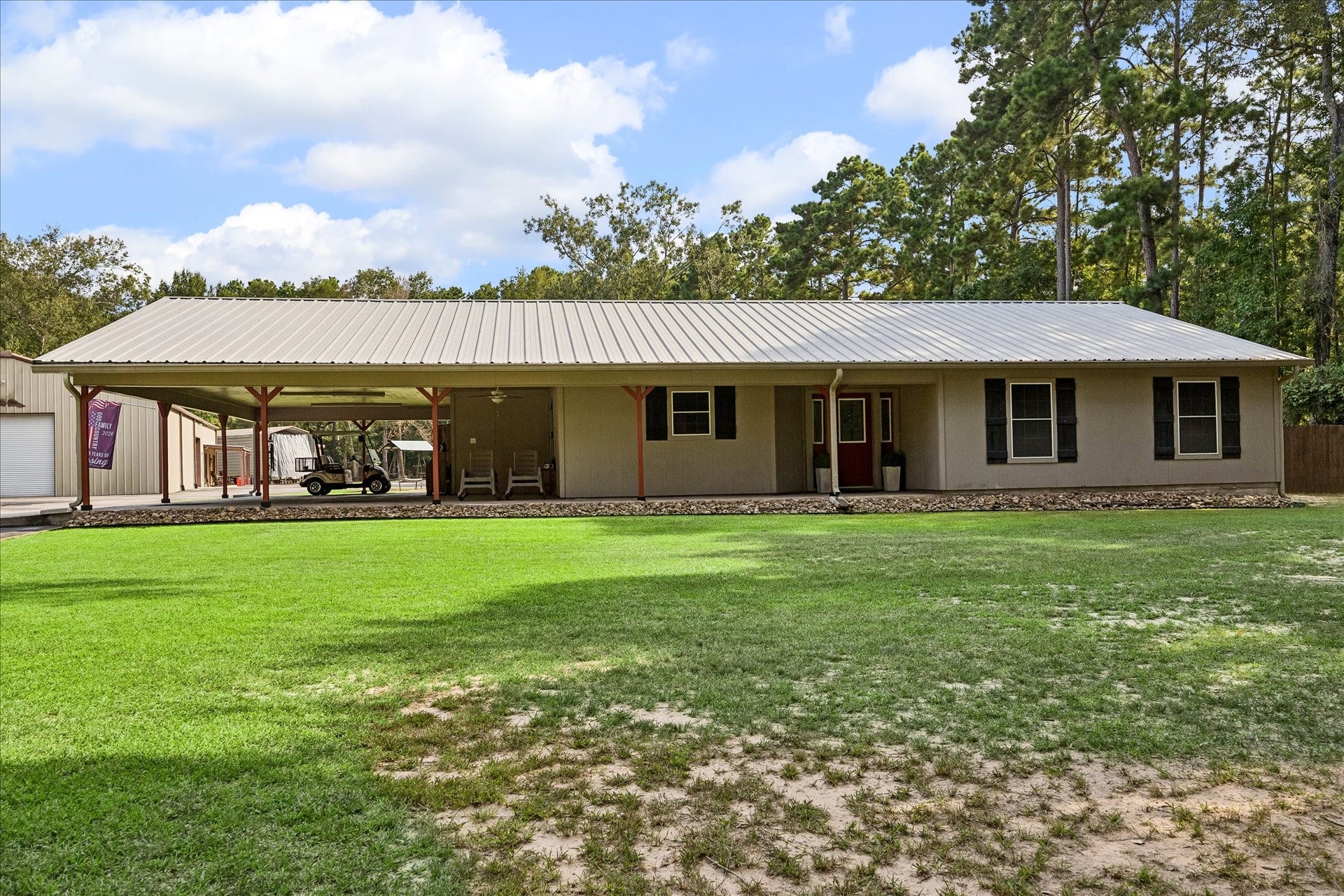 26904 Brentwood Road, Splendora, TX 77372 Front of the 2380 sq' Main Home