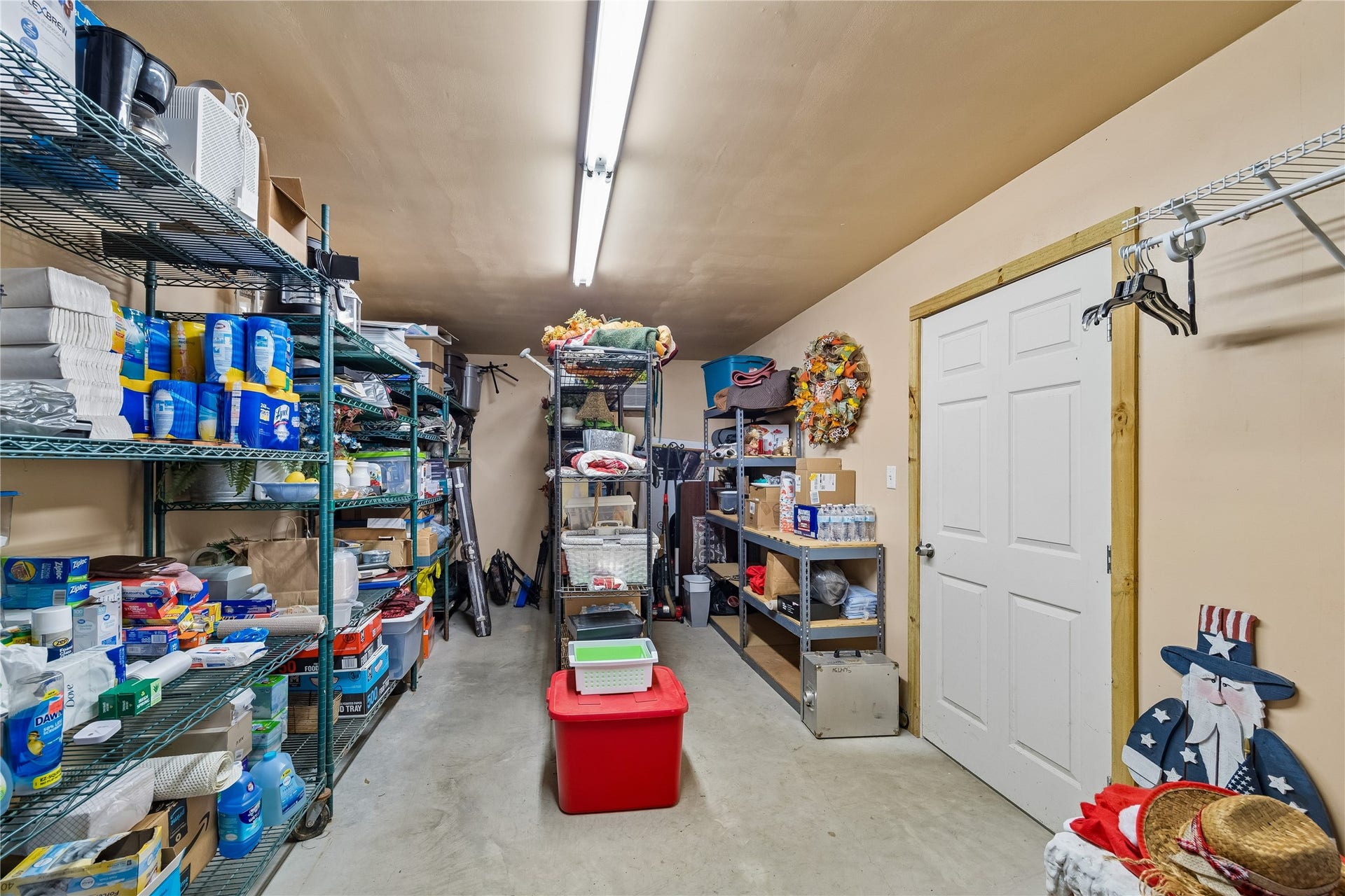 26904 Brentwood Road, Splendora, TX 77372 Huge storage closet in the workshop with commercial shelving