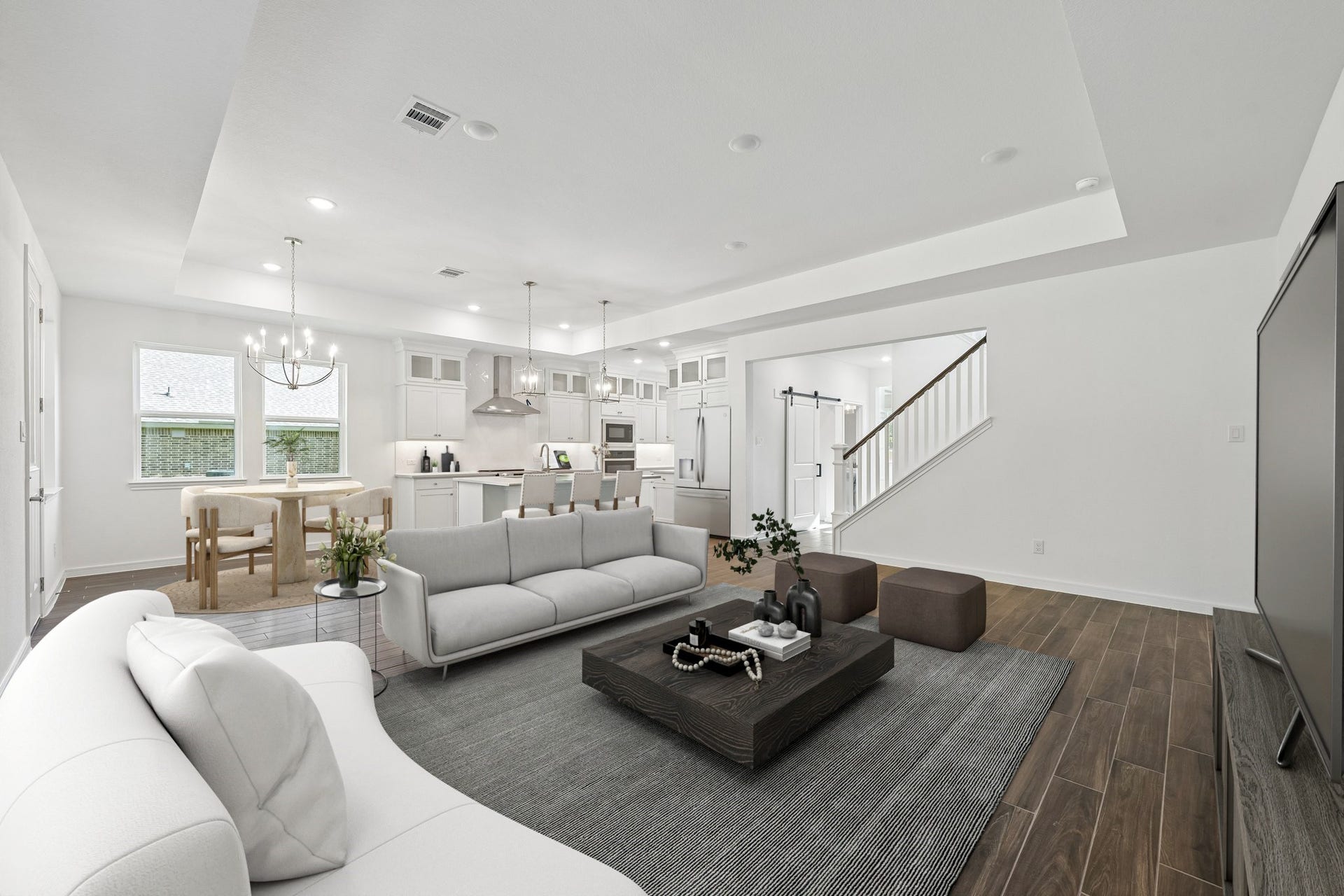 1053 Apple Ridge Road, Magnolia, TX 77363 Bright and airy living area (*Photo not of actual home and used for illustration purposes only.)