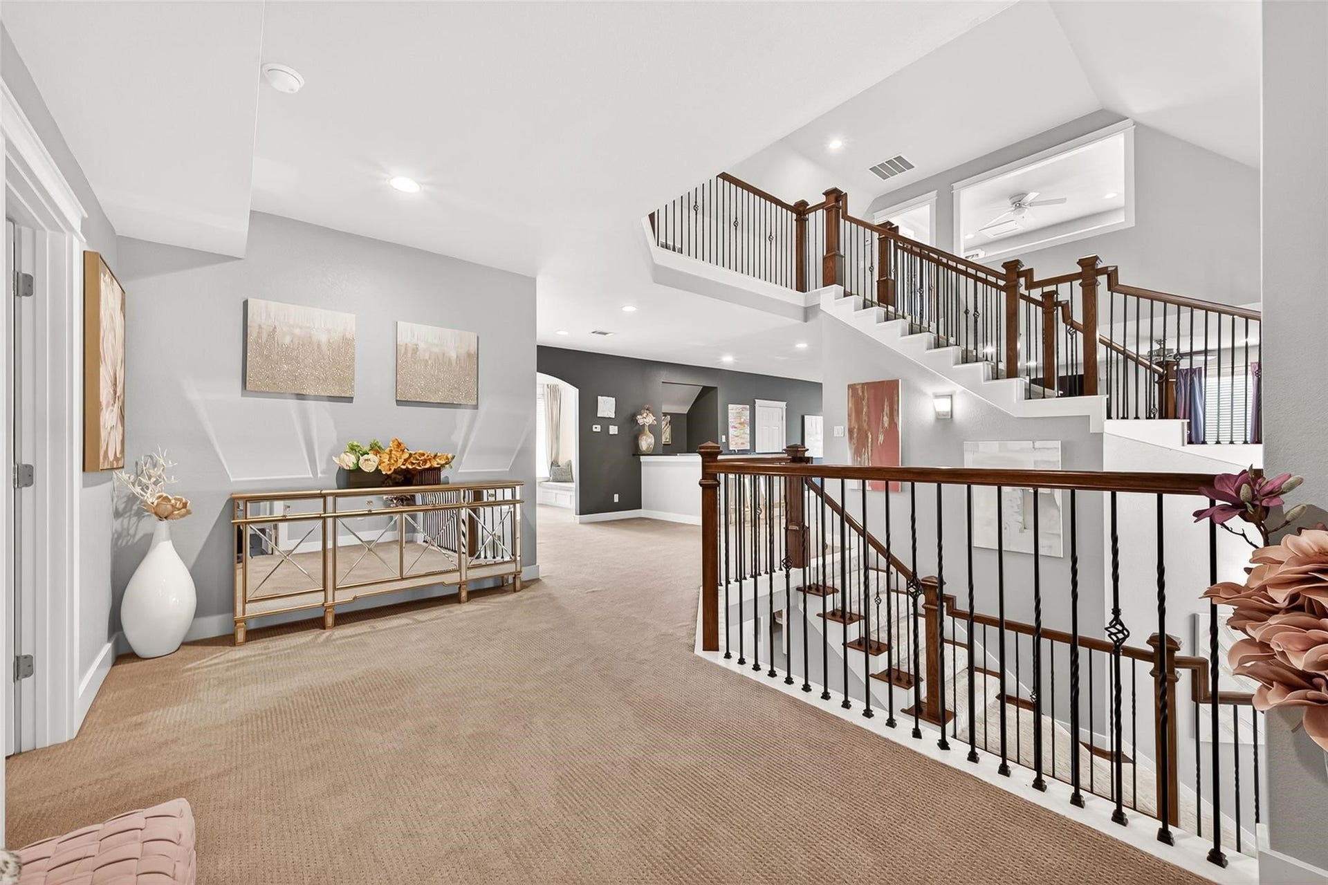 The second floor is great for a family!