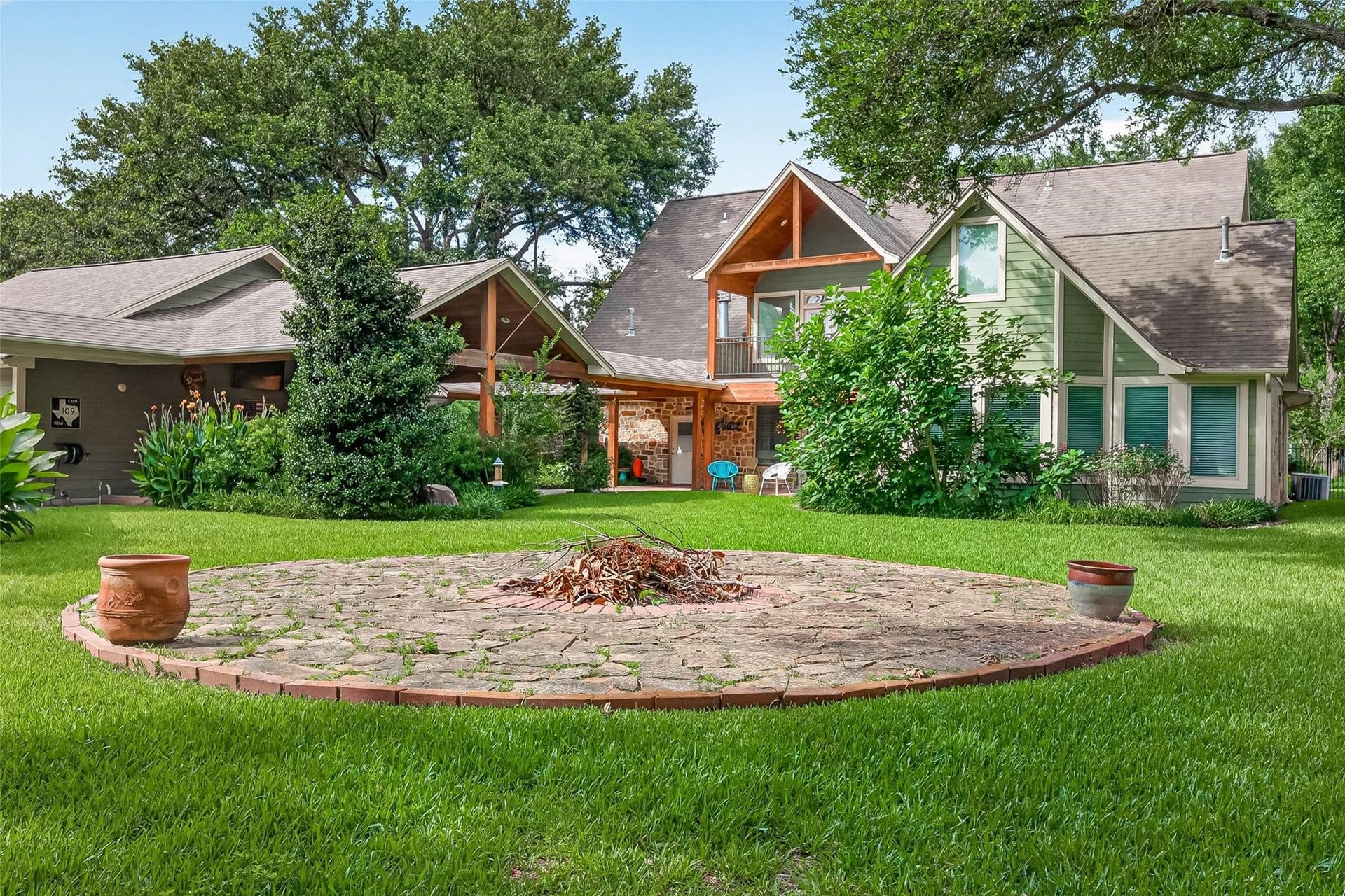 Custom outdoor firepit.