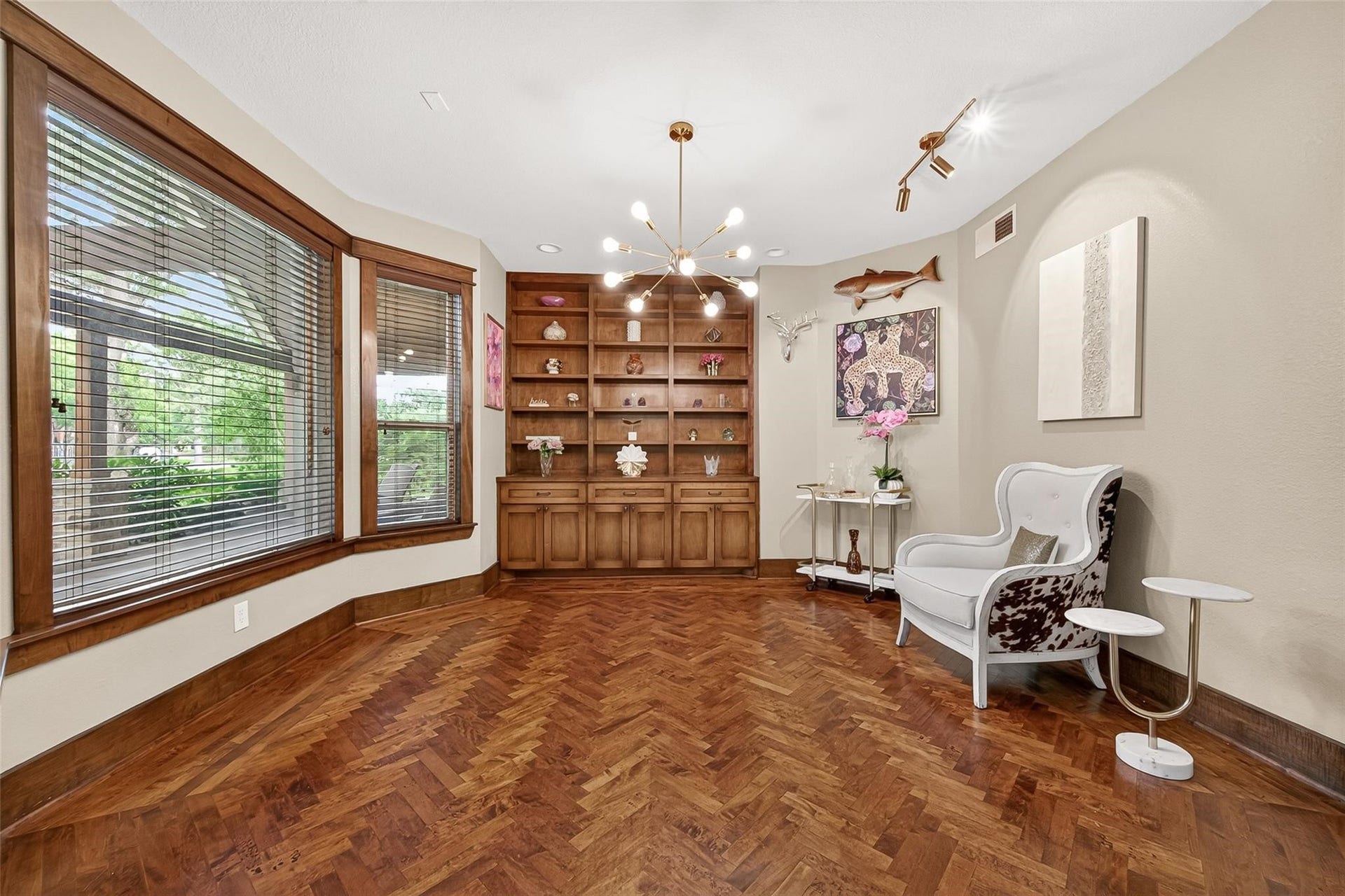 The study/home office could also be used as a formal sitting area.