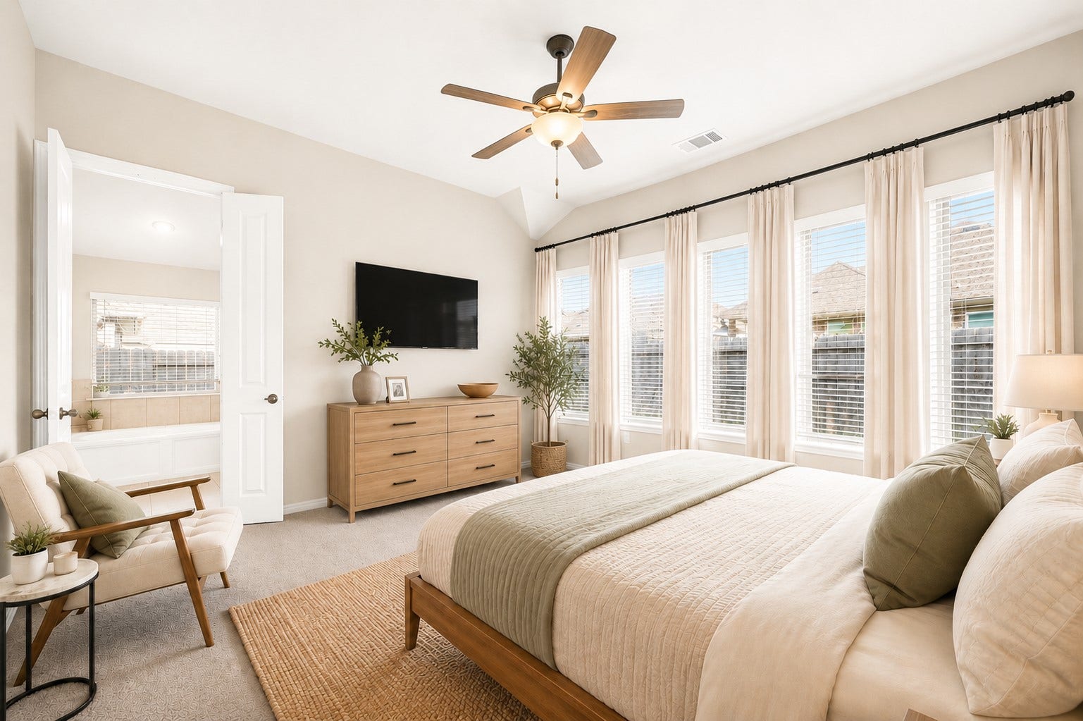 2419 Honeyberry Shrub Drive, Manvel, TX 77578 Primary Bedroom - Virtually Staged