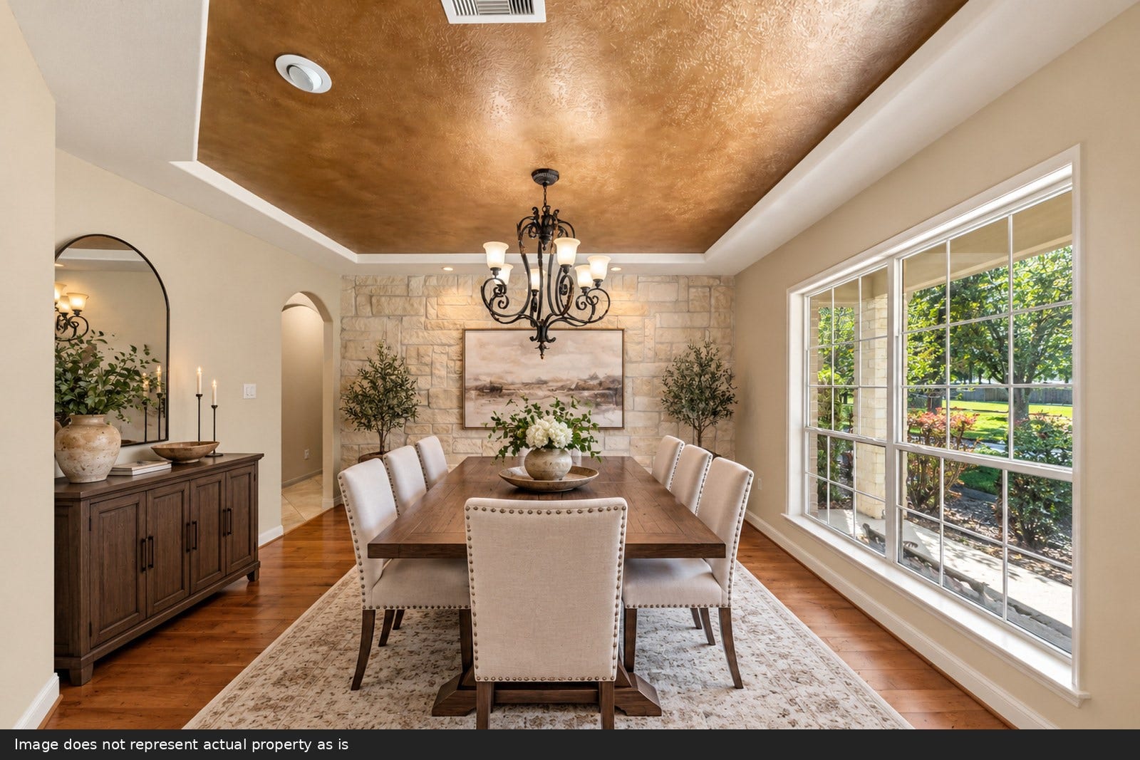 12210 Hallowed Oaks, Magnolia, TX 77354 Dining room has been virtually staged.