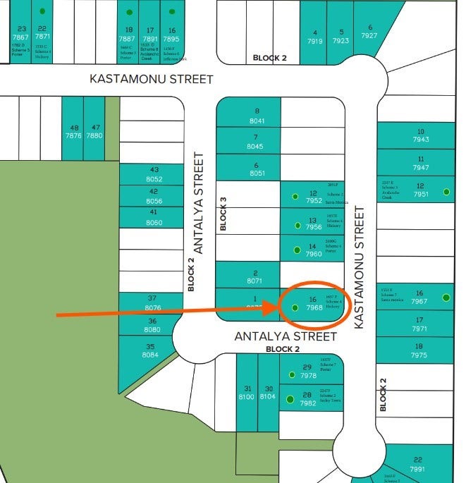7968 Kastamonu Street, Montgomery, TX 77316 Location of home in Oak Hills