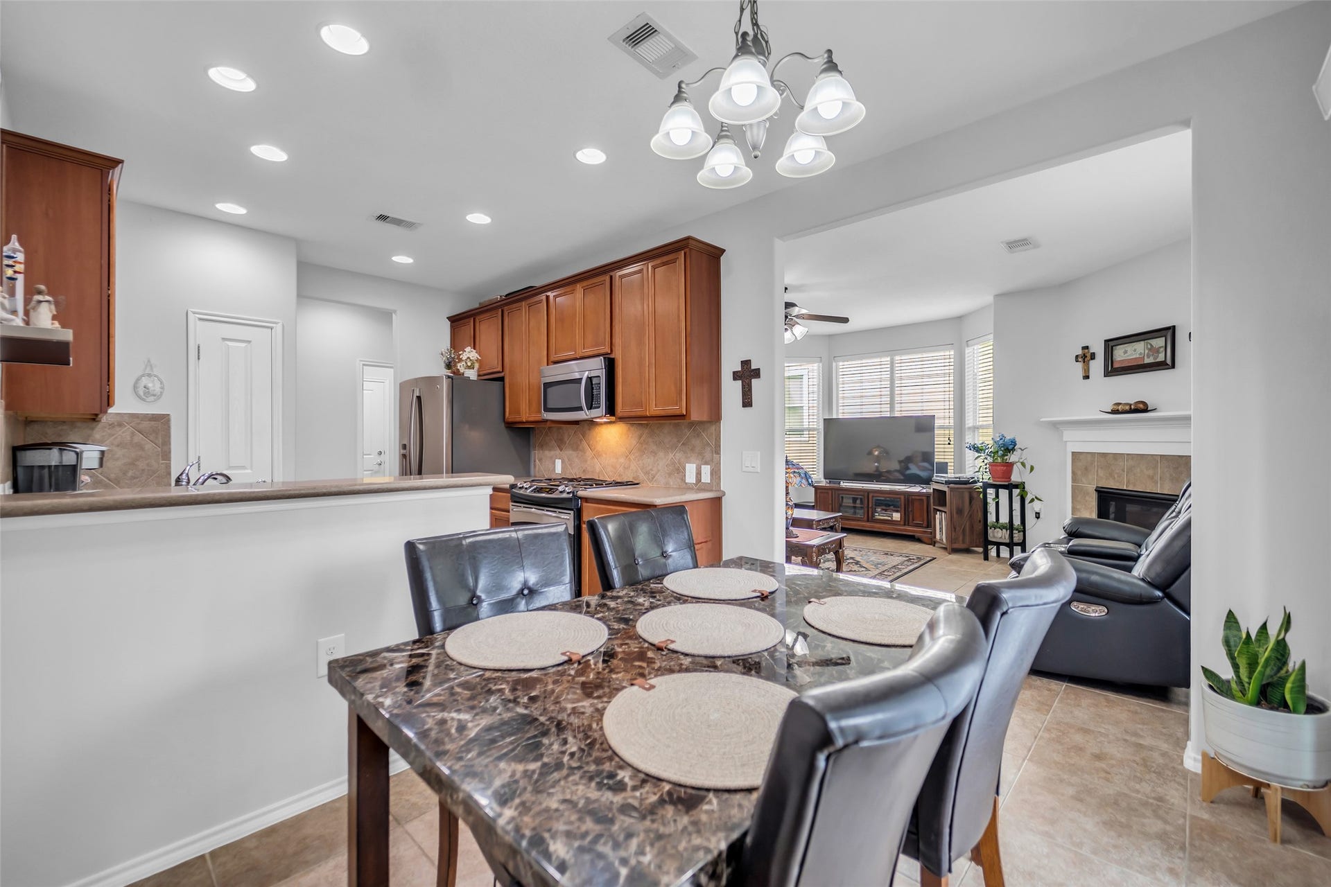 13600 Breton Ridge Street, #20A, Houston, TX 77070 From this view you can see the kitchen, dining area and living room
