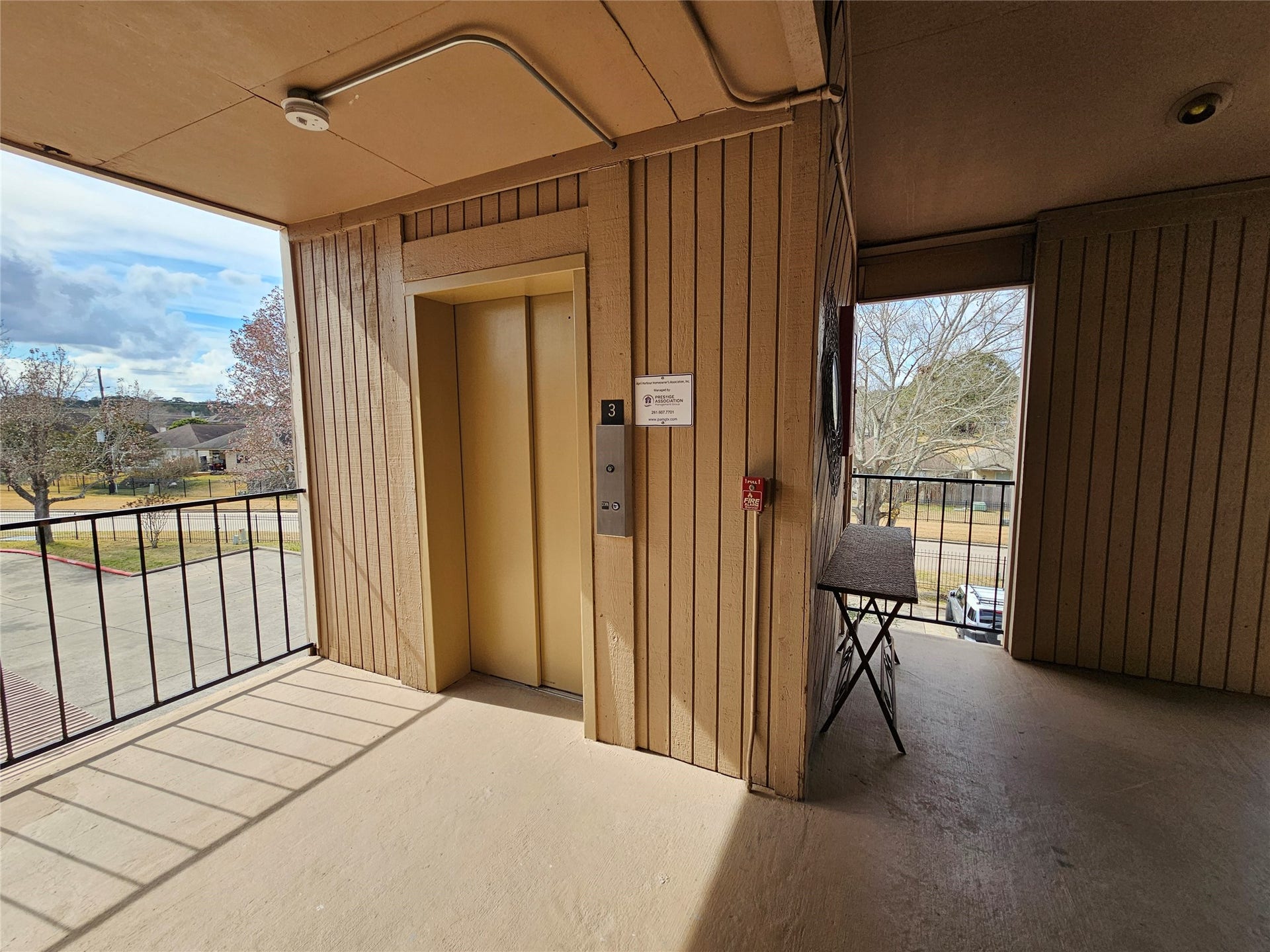 15575 Marina Drive, #323A, Conroe, TX 77356 Views from the 3rd floor elevator.