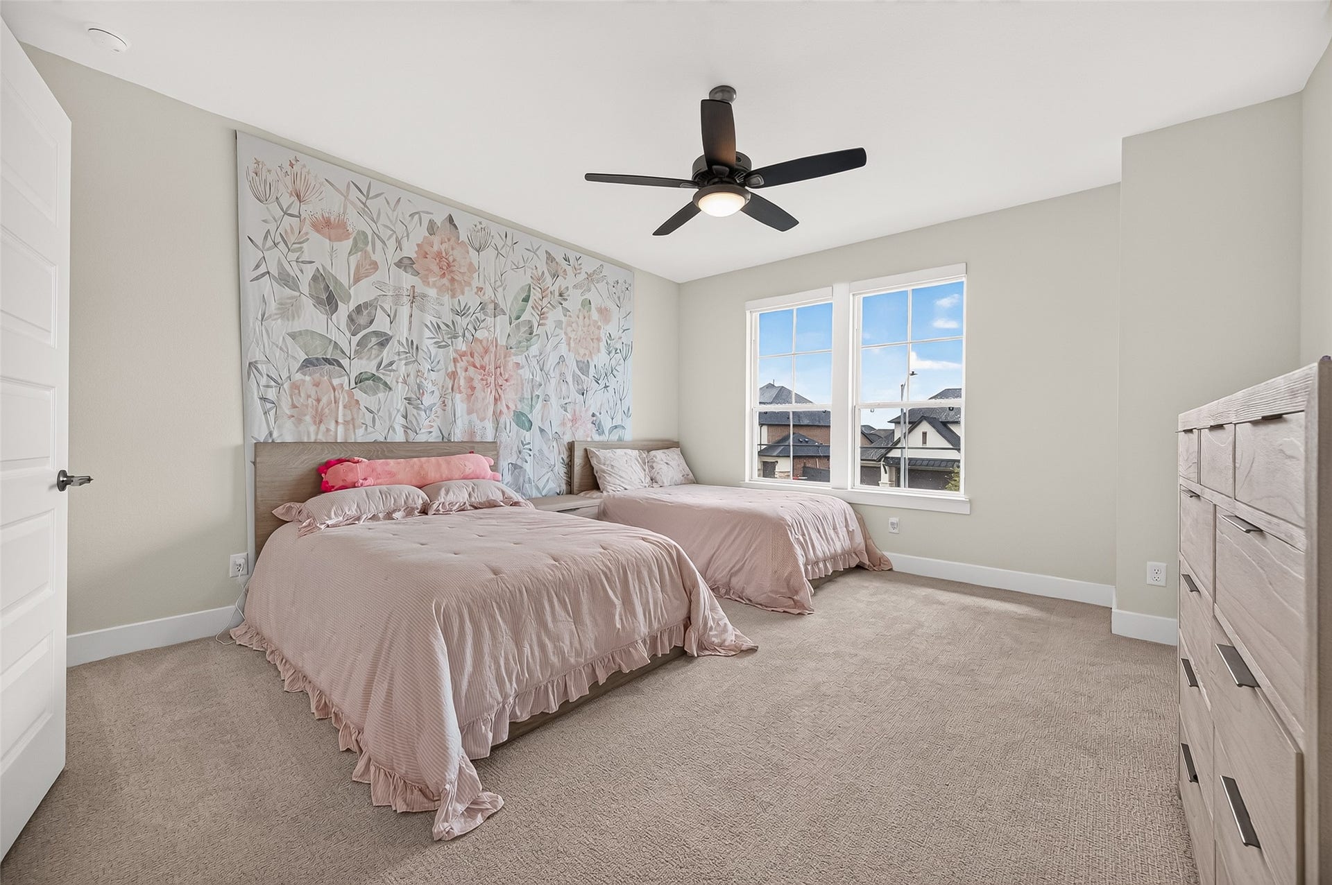 2710 Berry Basket Trail, Richmond, TX 77406 Three additional generously sized bedrooms are located upstairs, all offering spacious walk-in closets. Bedroom shown share a Jack-and-Jill bath!