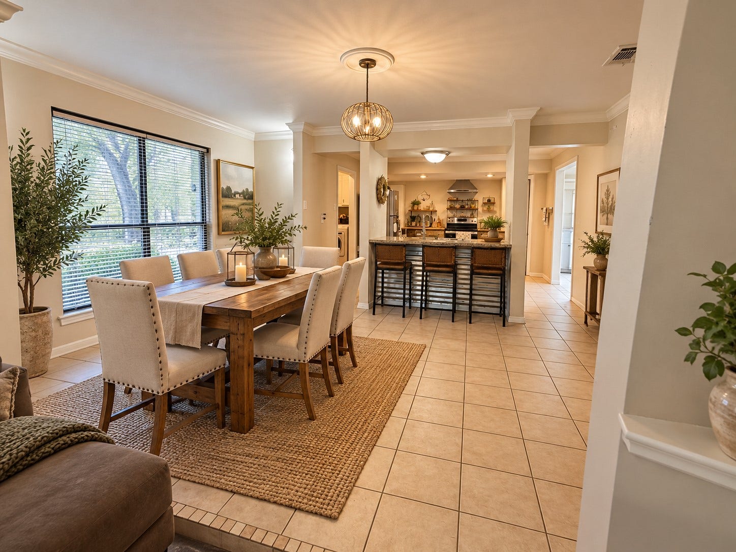 6122 Gallant Forest Drive, Houston, TX 77088 Virtually staged dining area/breakfast room
