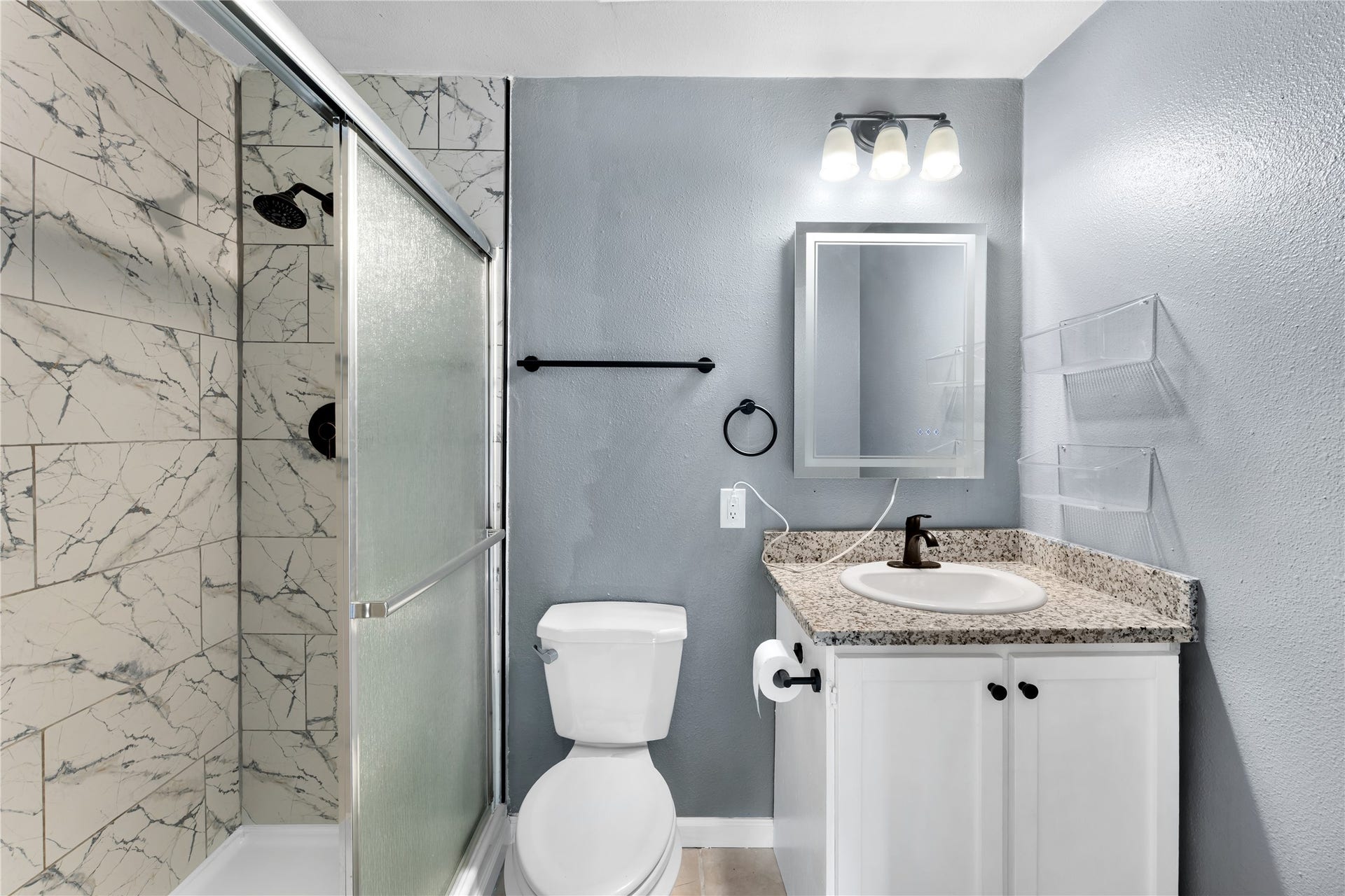 Updated primary bathroom