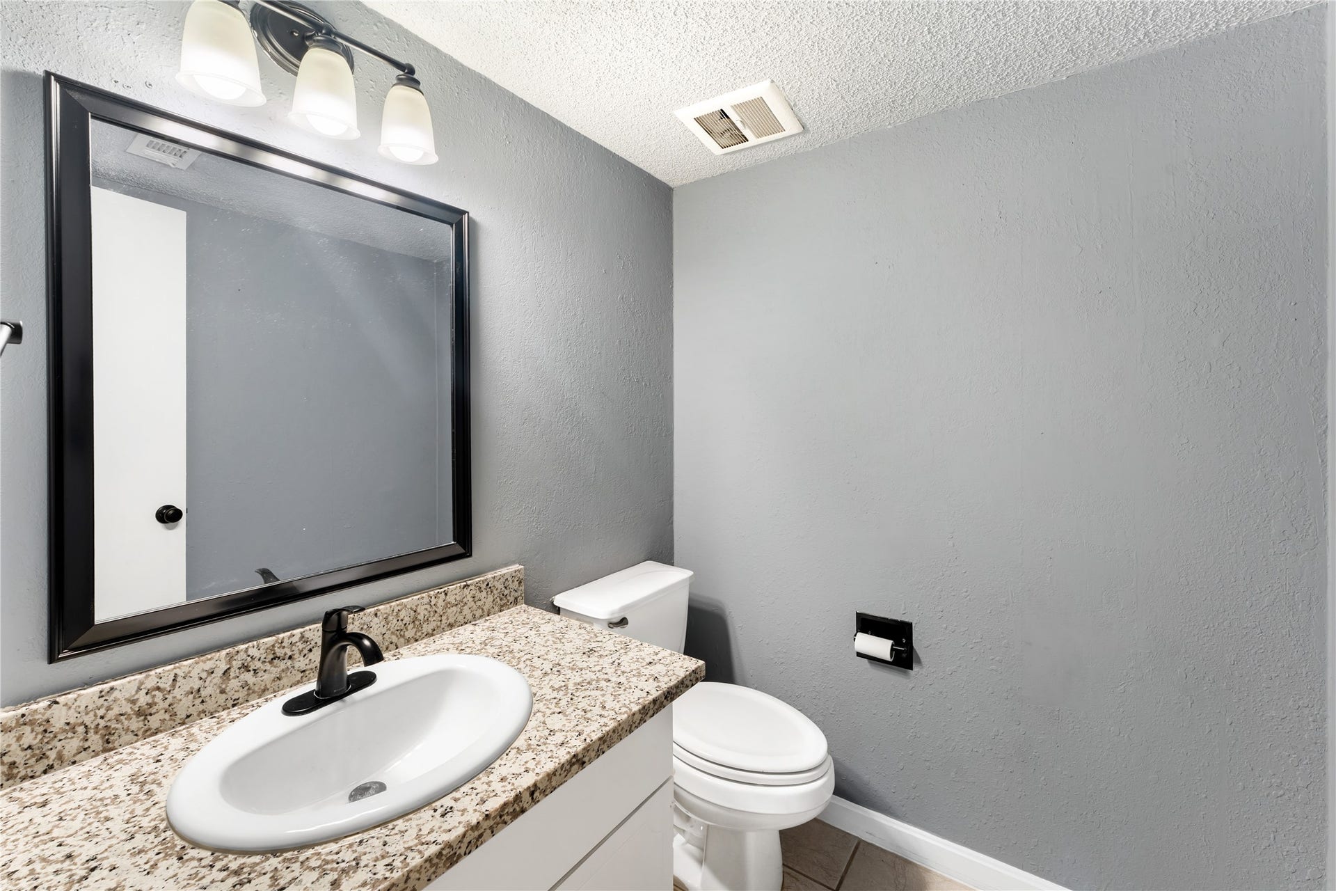 Powder room on first floor