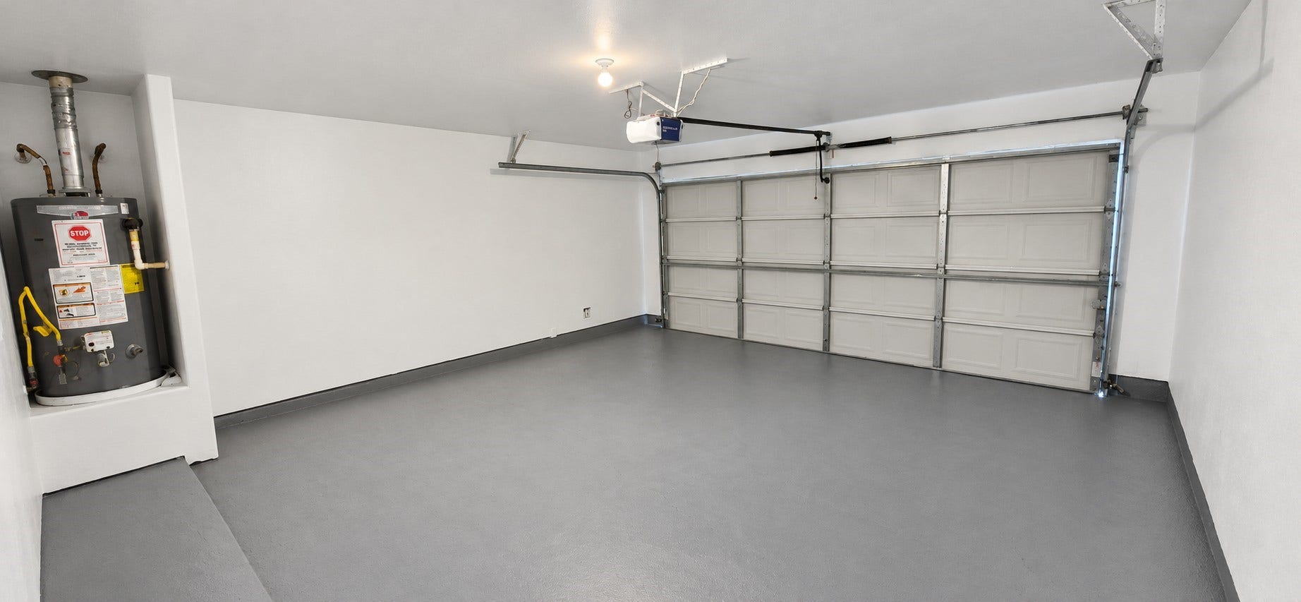2 car garage with opener
