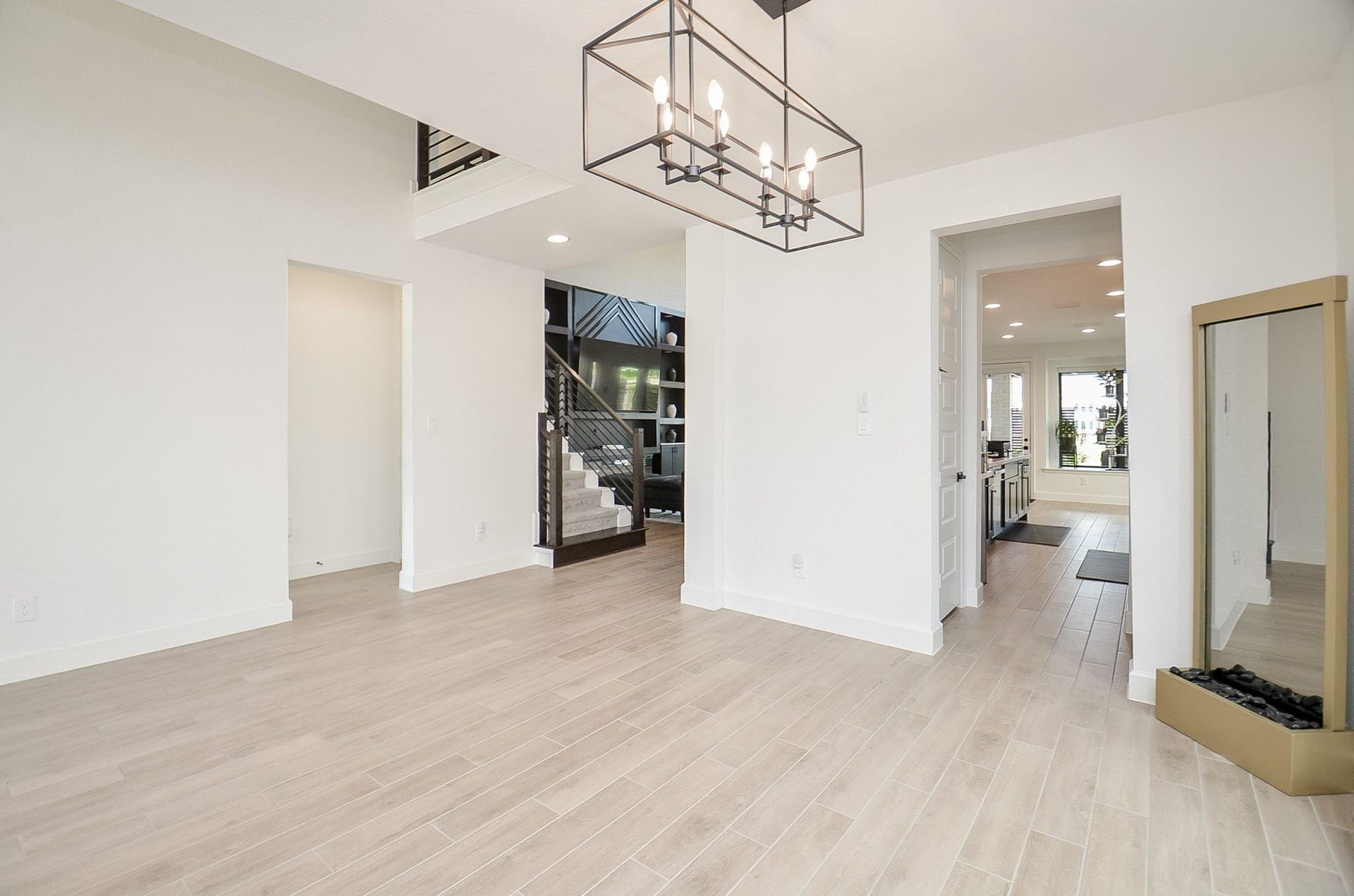 Another view of dining room with easy access to the kitchen and living areas.