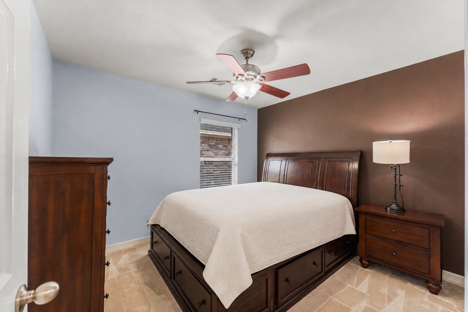 One of three bedrooms.