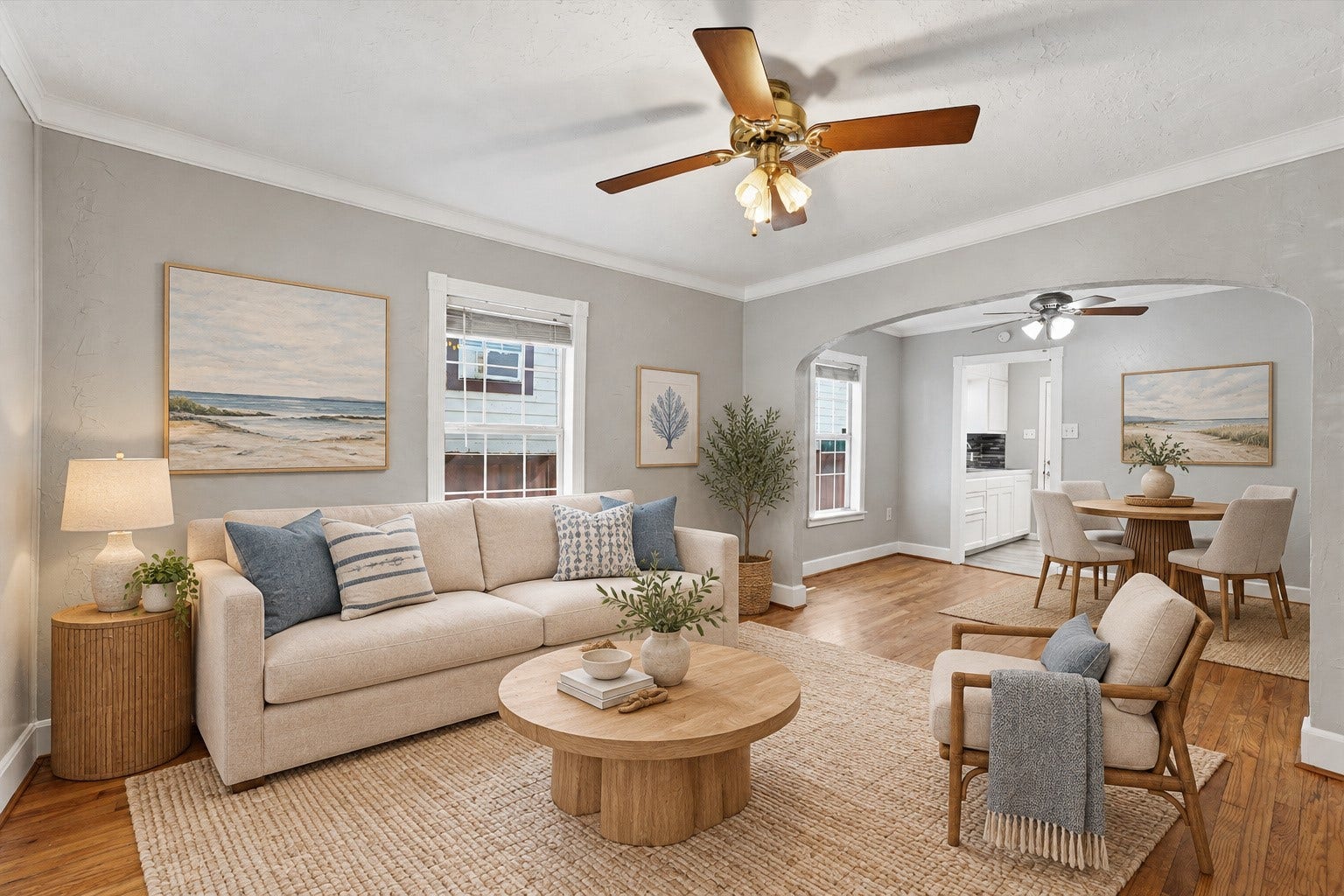 4823 Bernardo De Galvez, Galveston, TX 77551 Virtually staged.