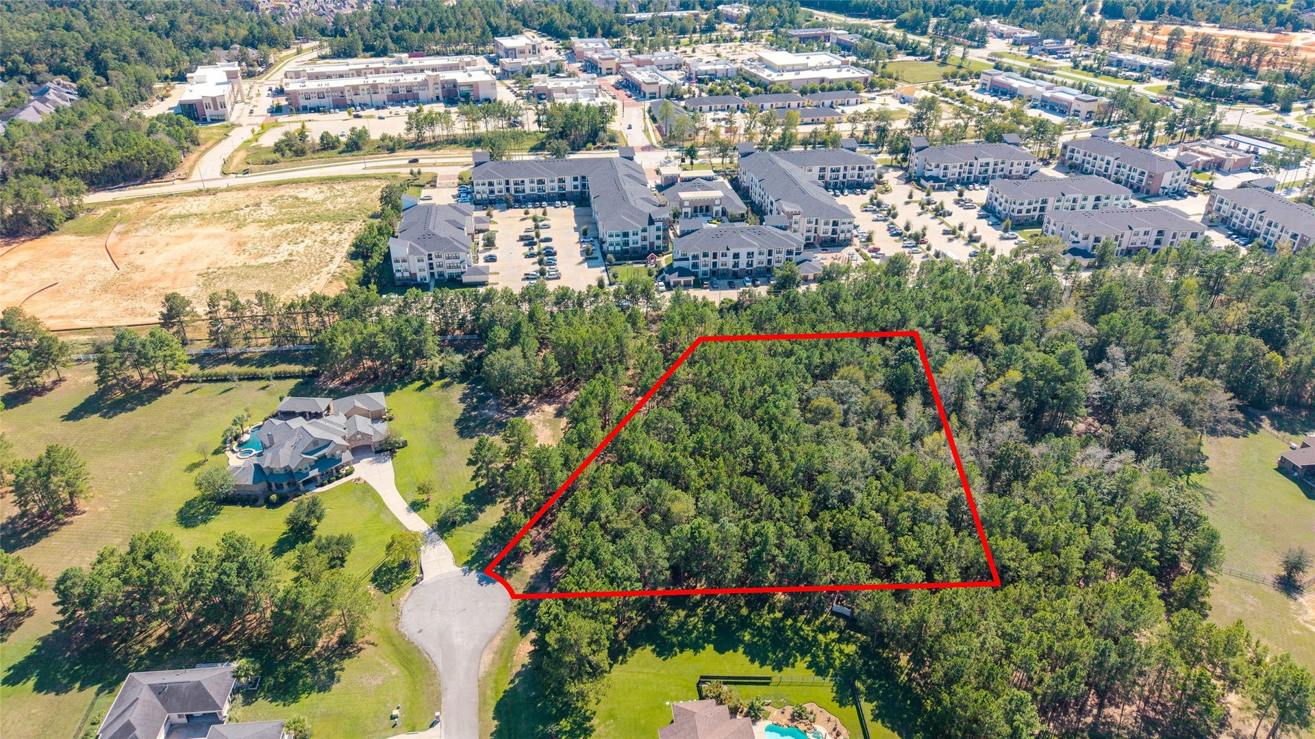 0 Ridgelake Court, Montgomery, TX 77316 Expansive wooded lot in a peaceful cul-de-sac, offering privacy and easy access to nearby amenities and modern developments.