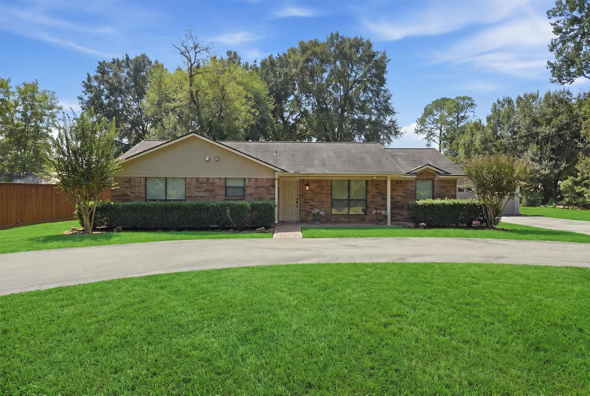 7321 Root Road, Spring, TX 77389 Your very own, 4-sided brick ranch style home.