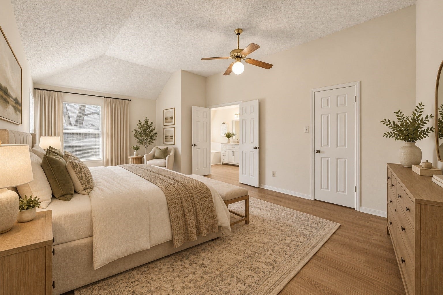 15503 Ensenada Drive, Houston, TX 77083 Virtually staged primary bedroom