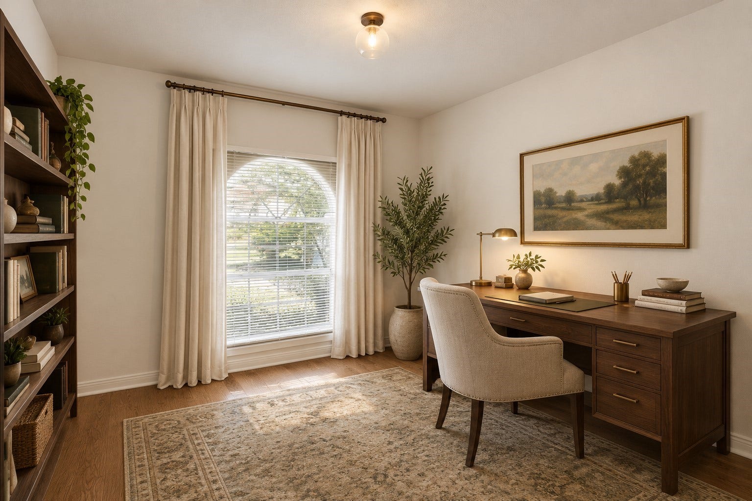 15503 Ensenada Drive, Houston, TX 77083 Virtually staged Bedroom 4 as a Study