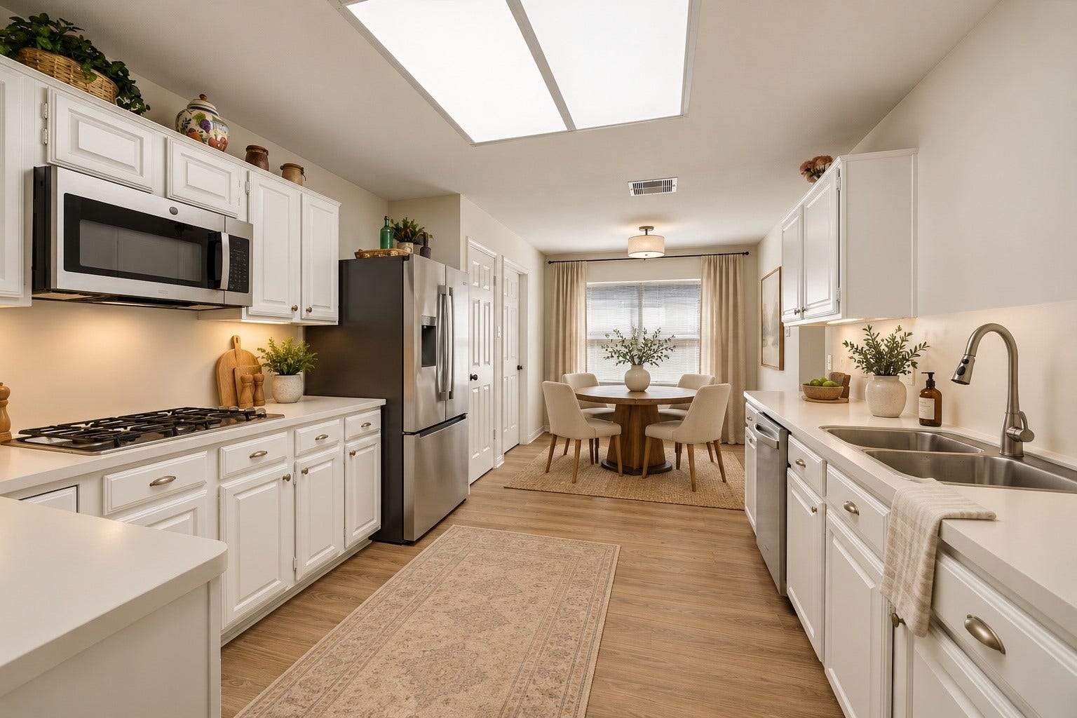 15503 Ensenada Drive, Houston, TX 77083 Virtually staged kitchen and breakfast room