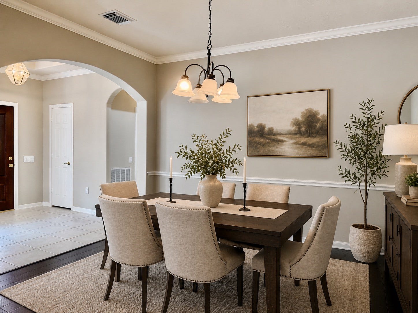 90 Country Gate, Conroe, TX 77384 Virtually staged dining room