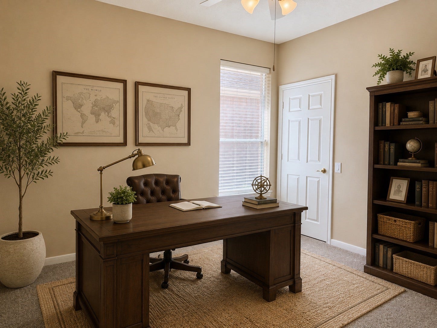 90 Country Gate, Conroe, TX 77384 Virtually staged bedroom #2 as an office