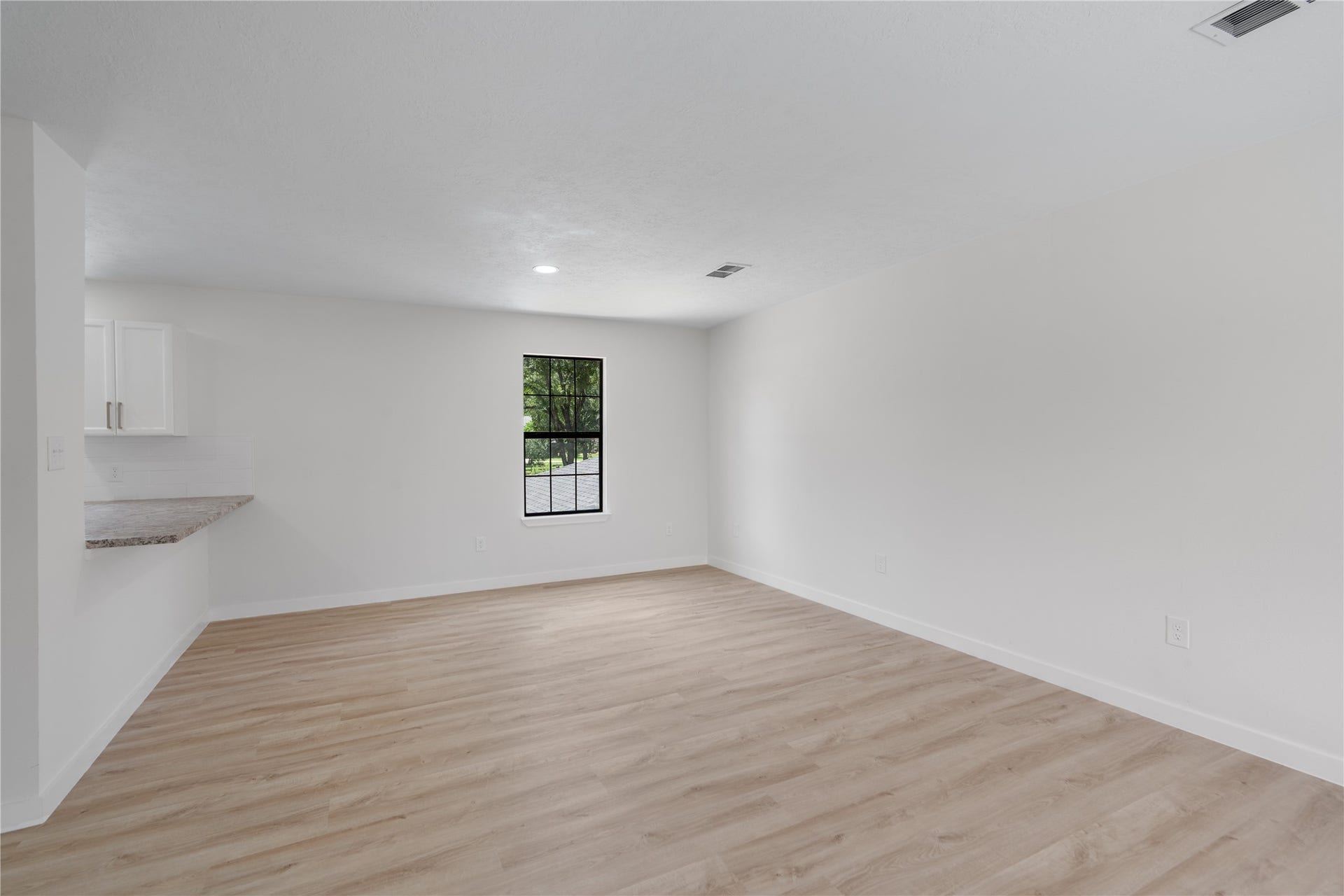 12019 Beth Lane, Magnolia, TX 77354 Apartment Living Area-Large Open Space- No Carpet, Luxury Vinyl flooring throughout, scratch and water proof, Led lighting, Lots of natural light. Kitchen with breakfast ba.