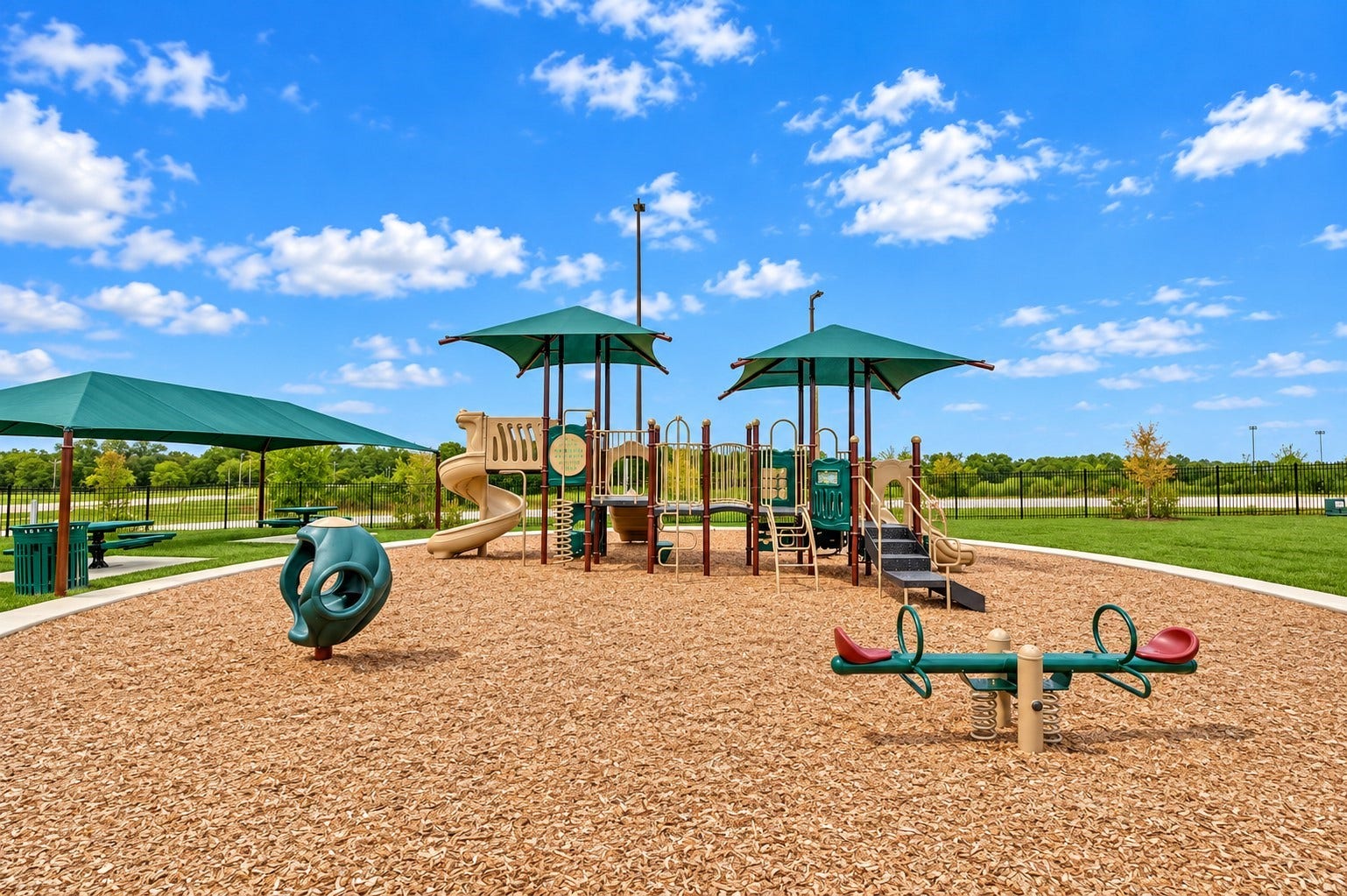 313 Brocks Court, Montgomery, TX 77356 Residents enjoy this well-maintained playground, offering a family-friendly environment.
