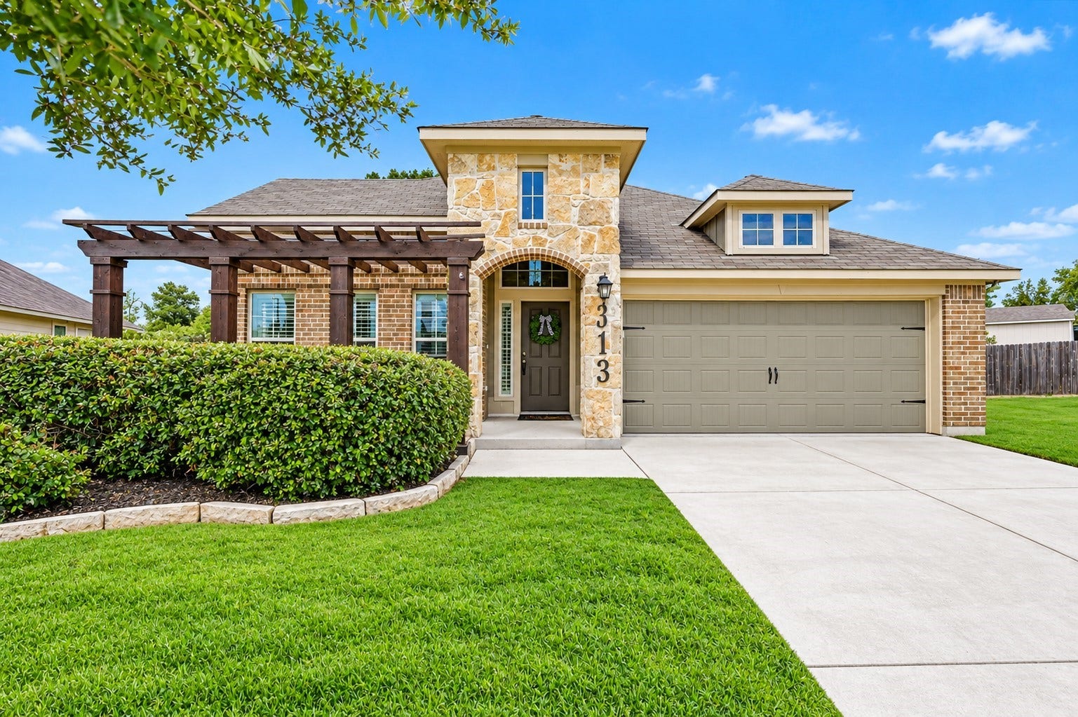 313 Brocks Court, Montgomery, TX 77356 Unwind your days swinging on the front porch swing tucked behind there!