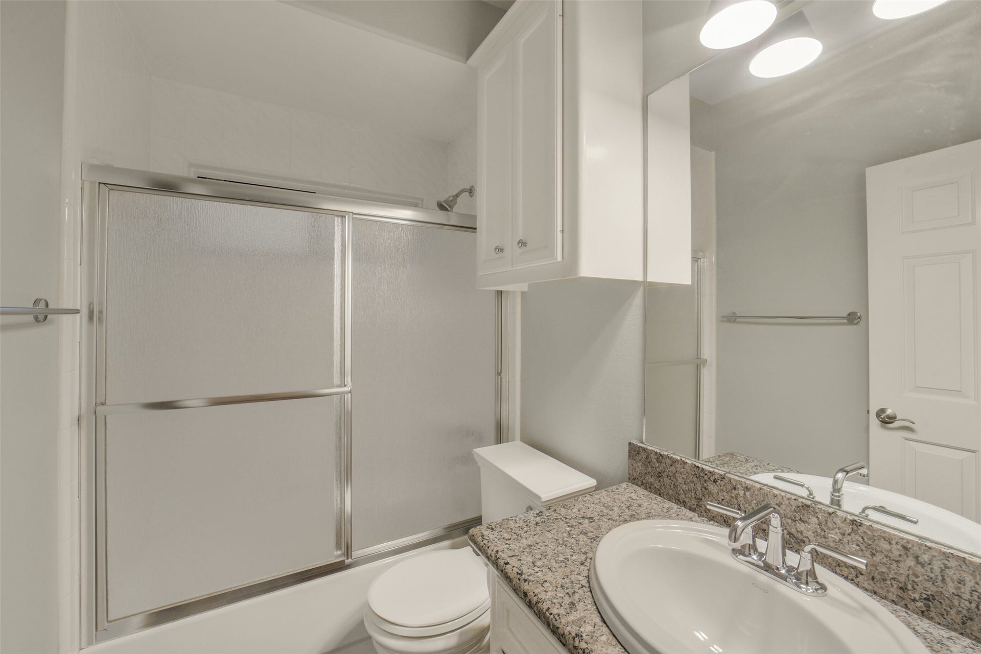 full bathroom in the first floor just outside of the bedroom