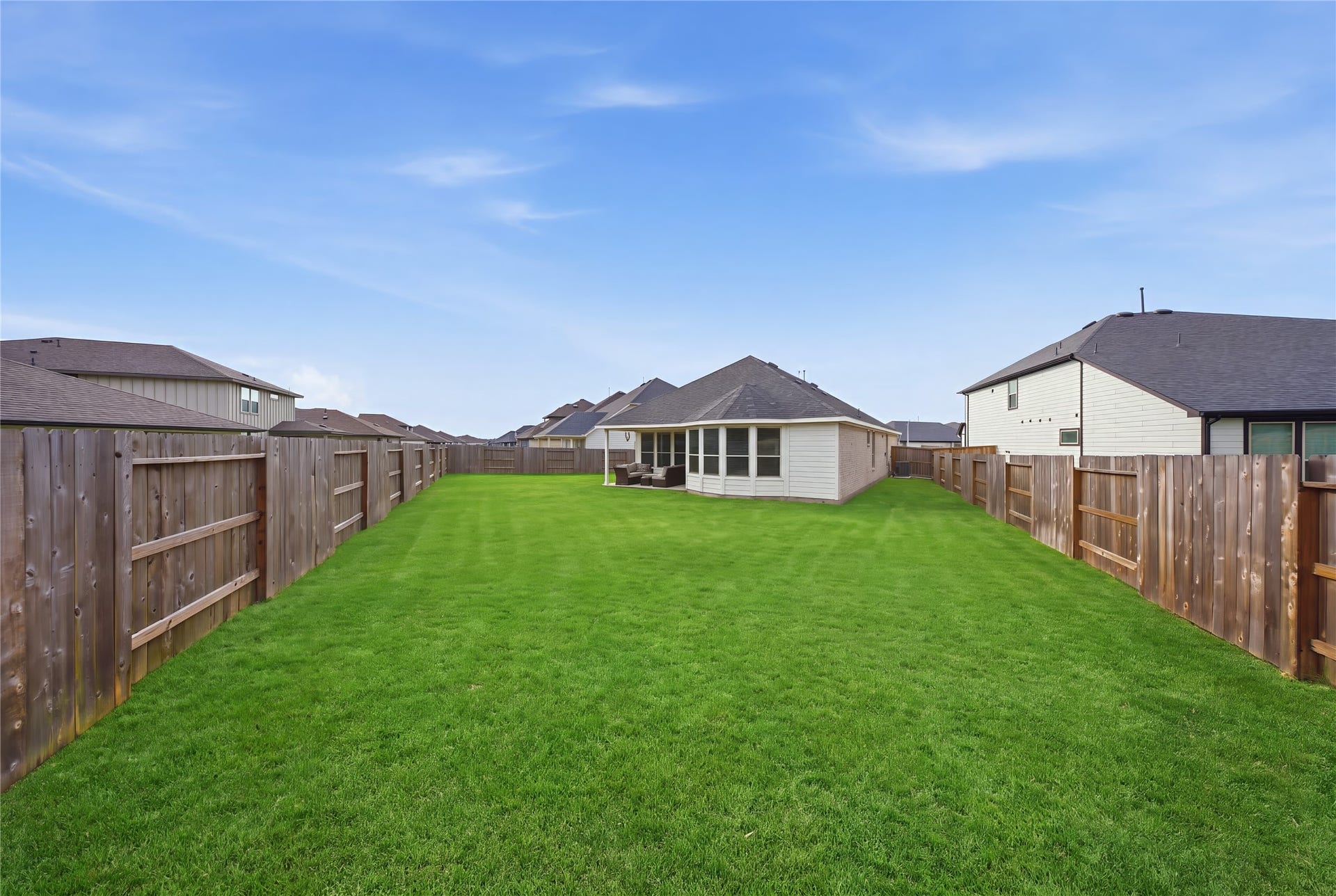 15194 Wild Gully Way, Conroe, TX 77302 Large backyard with room to entertain, play, or relax