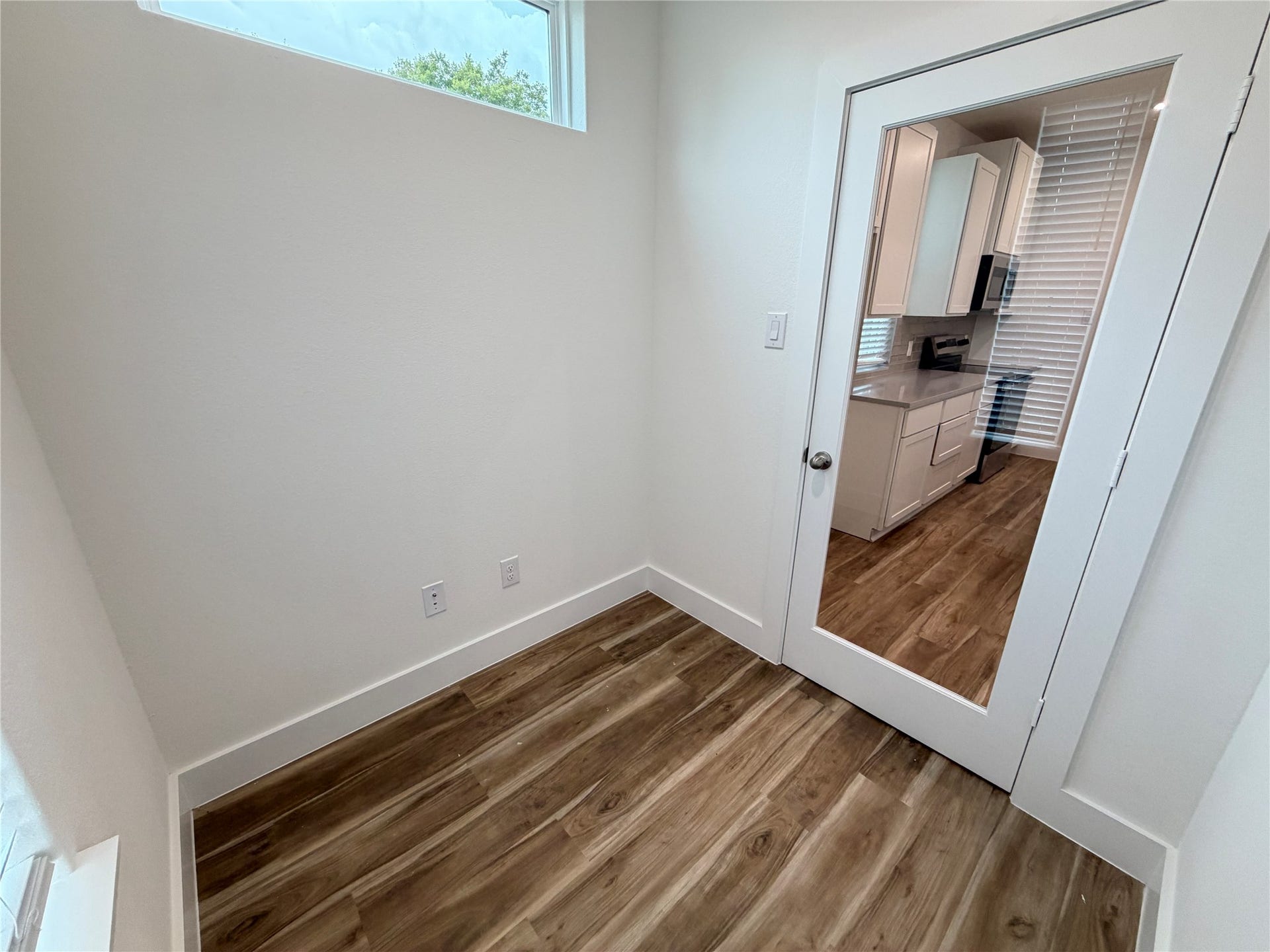 ... right next to the kitchen for convenience.