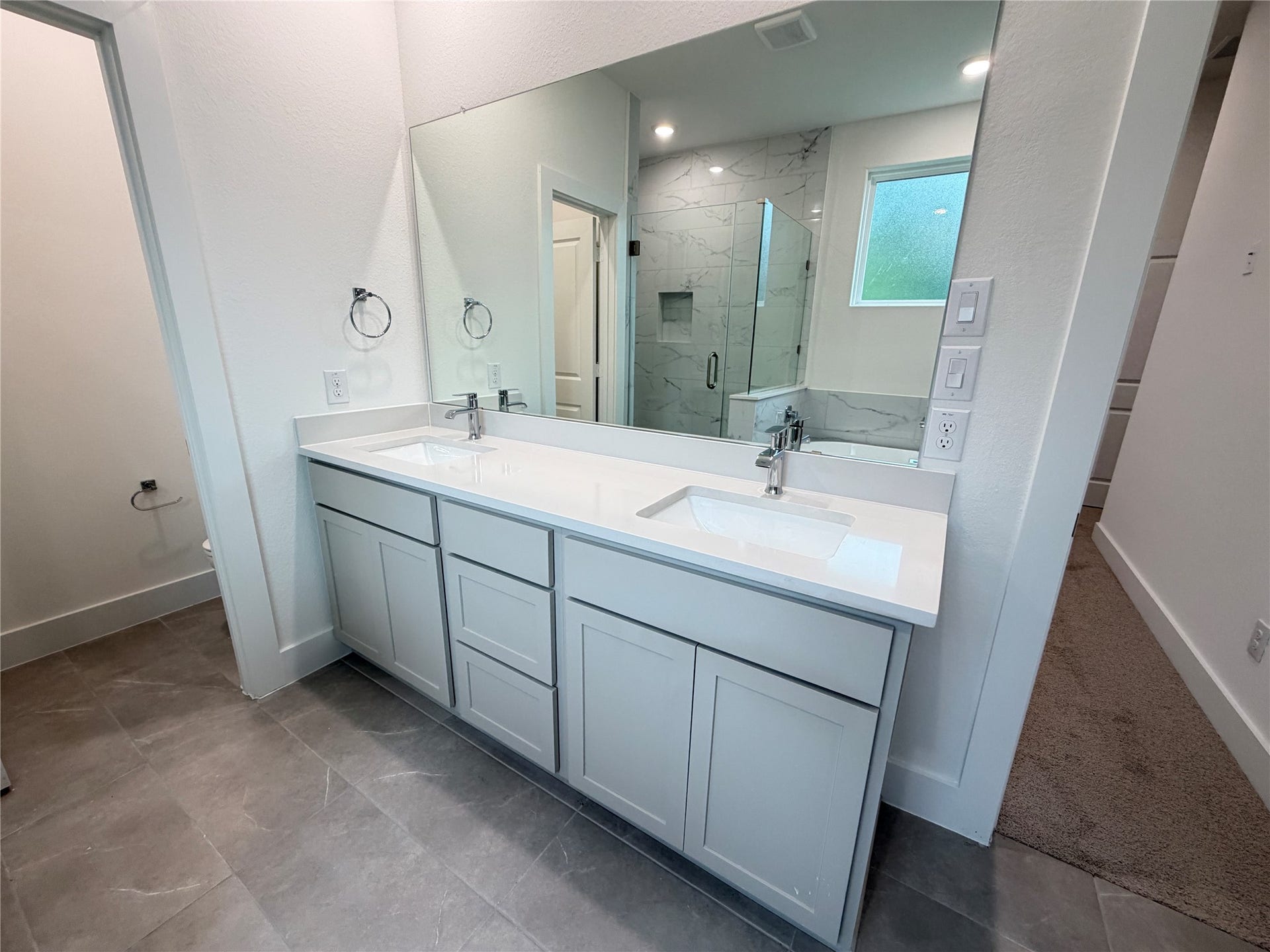 ... with double sink...