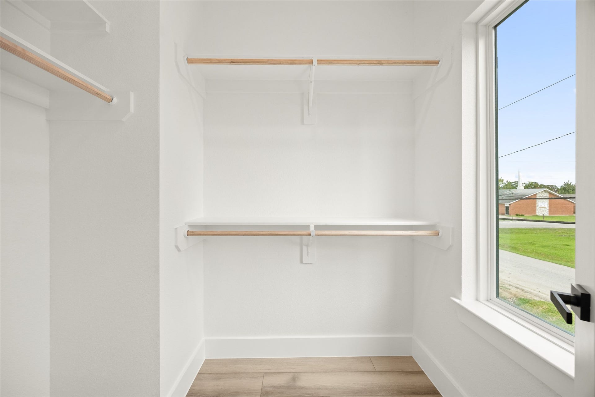 Spacious closets