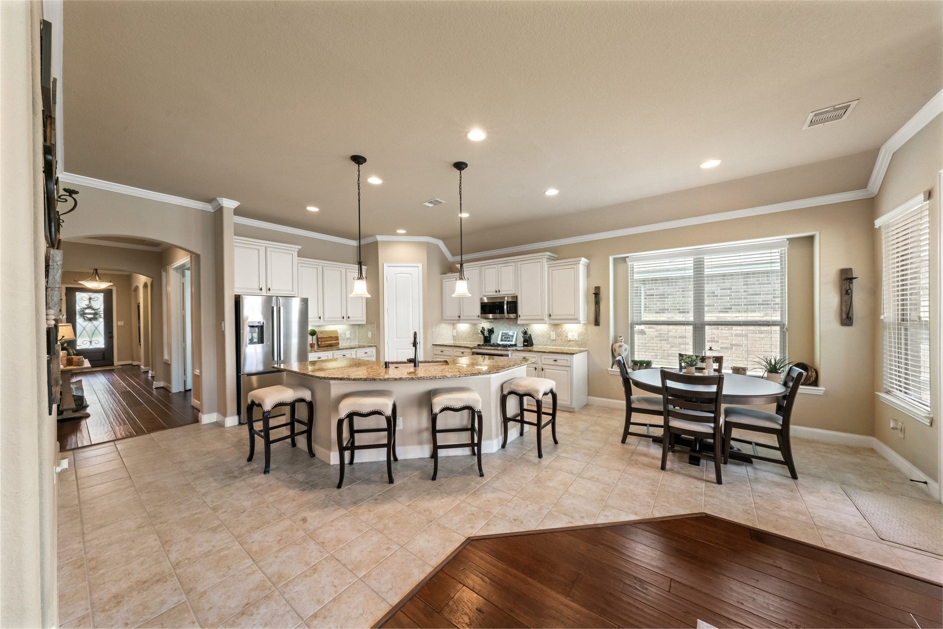 So much room with open concept.