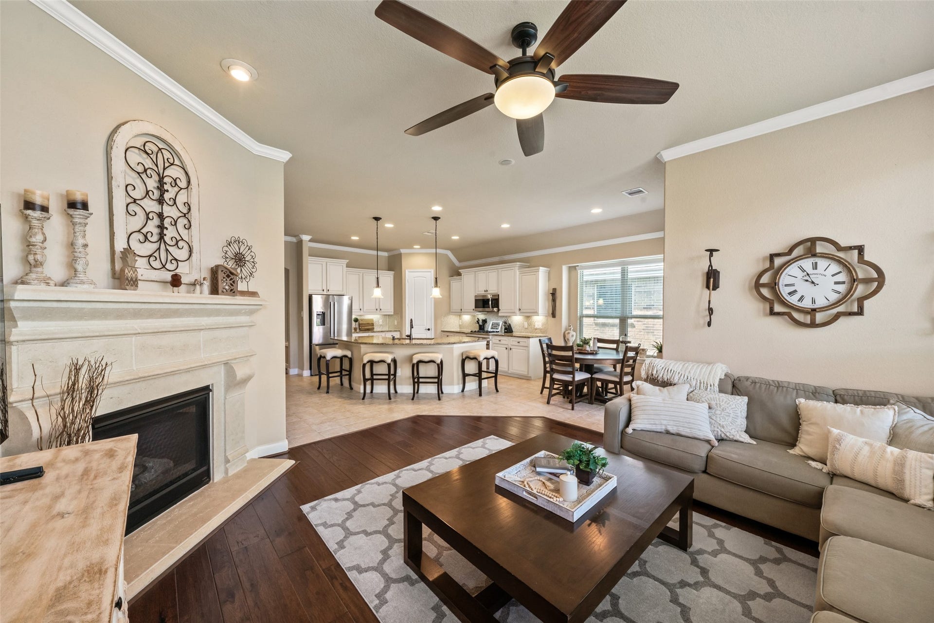 More beautiful flooring in the living area
